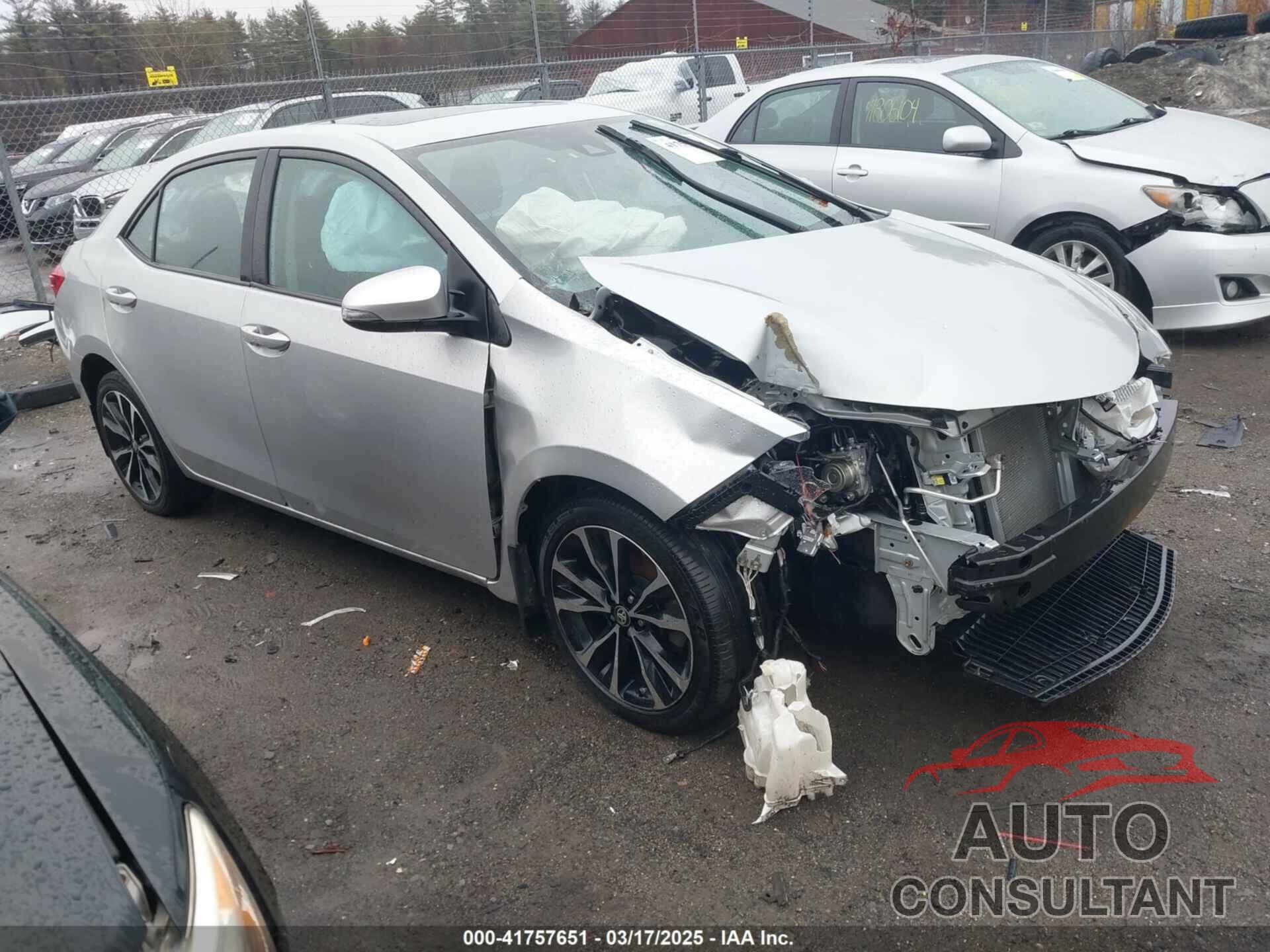 TOYOTA COROLLA 2019 - 2T1BURHE6KC182863