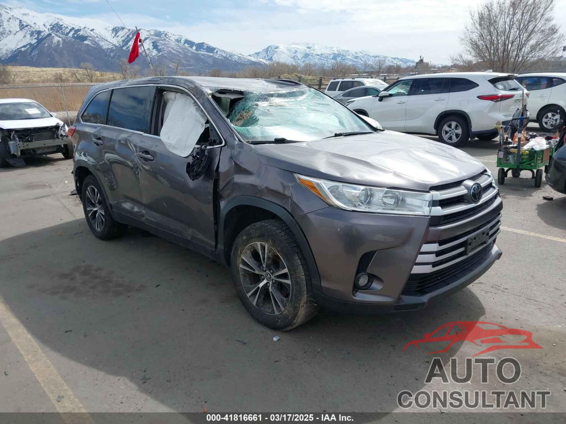 TOYOTA HIGHLANDER 2019 - 5TDZZRFH9KS313370
