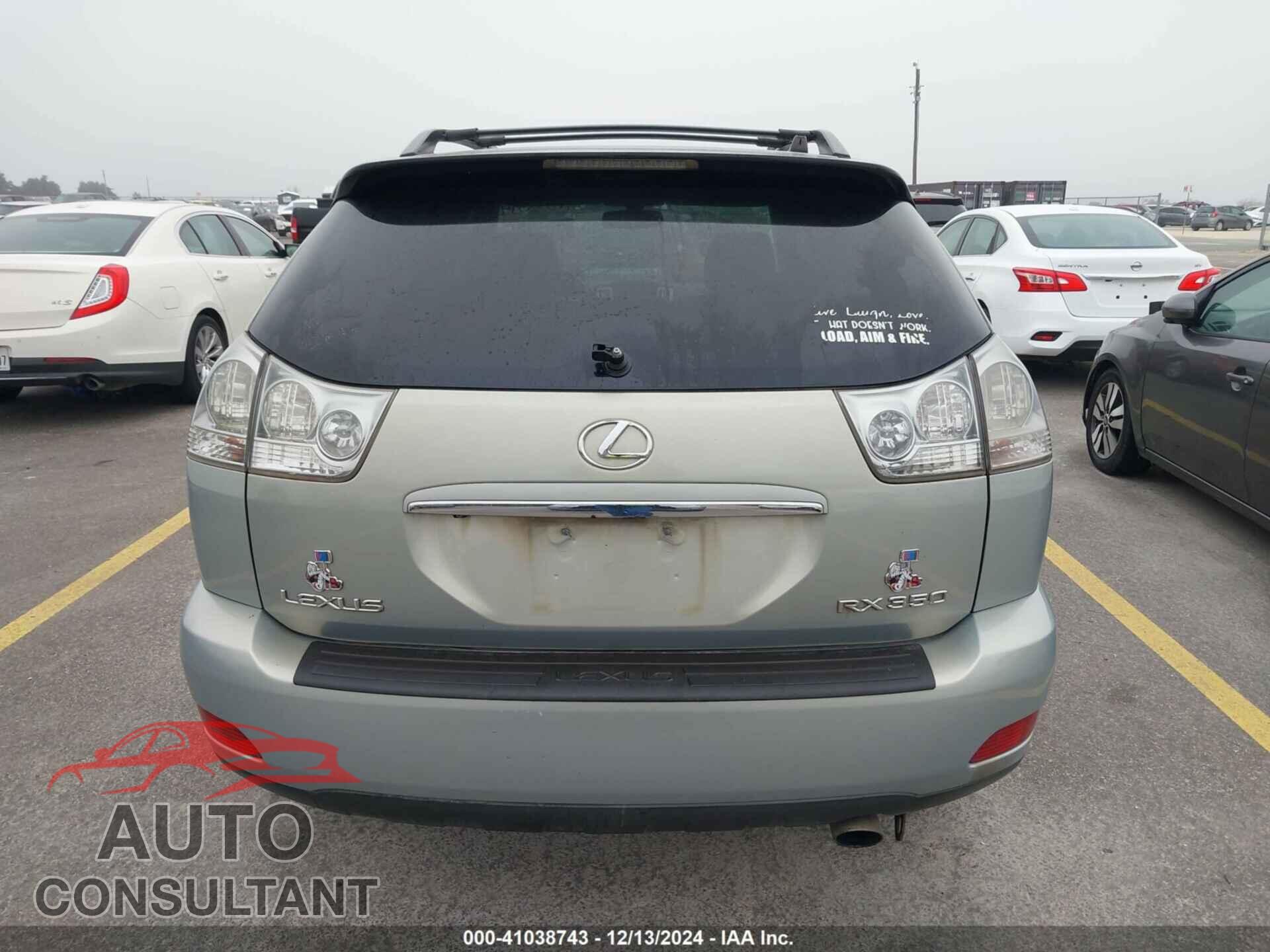 LEXUS RX 350 2009 - 2T2GK31U89C066337