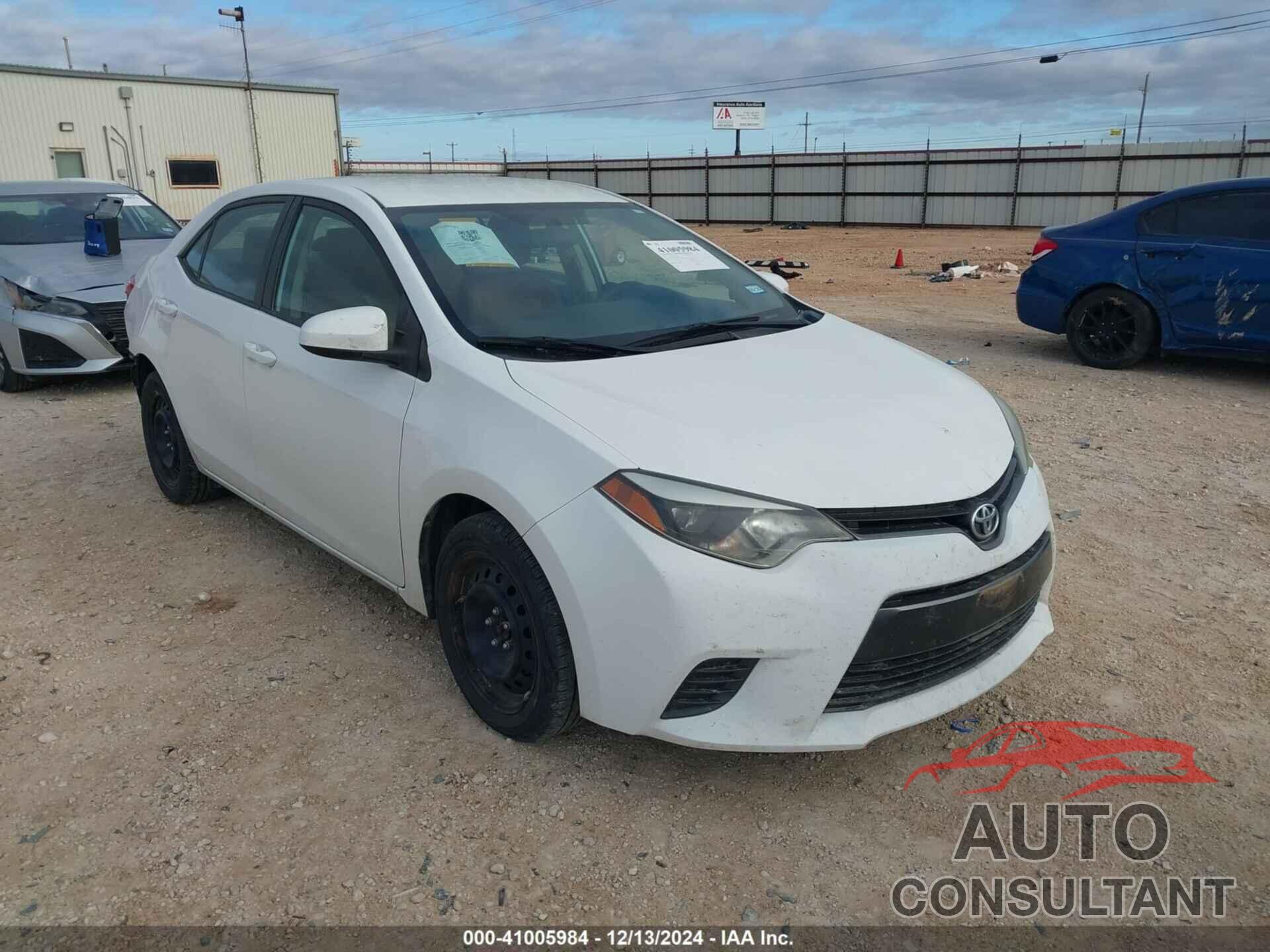 TOYOTA COROLLA 2015 - 2T1BURHE3FC430492