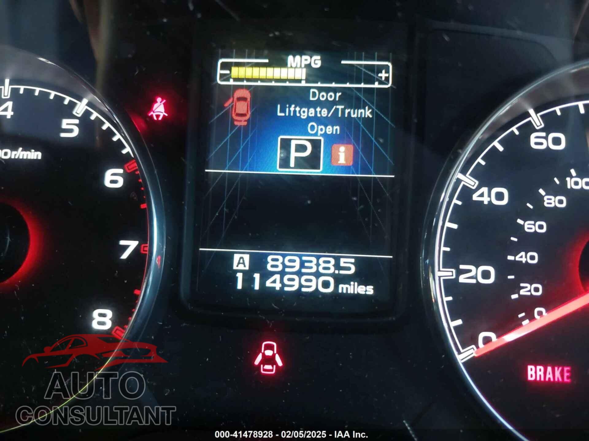 SUBARU OUTBACK 2013 - 4S4BRBKC8D3220455