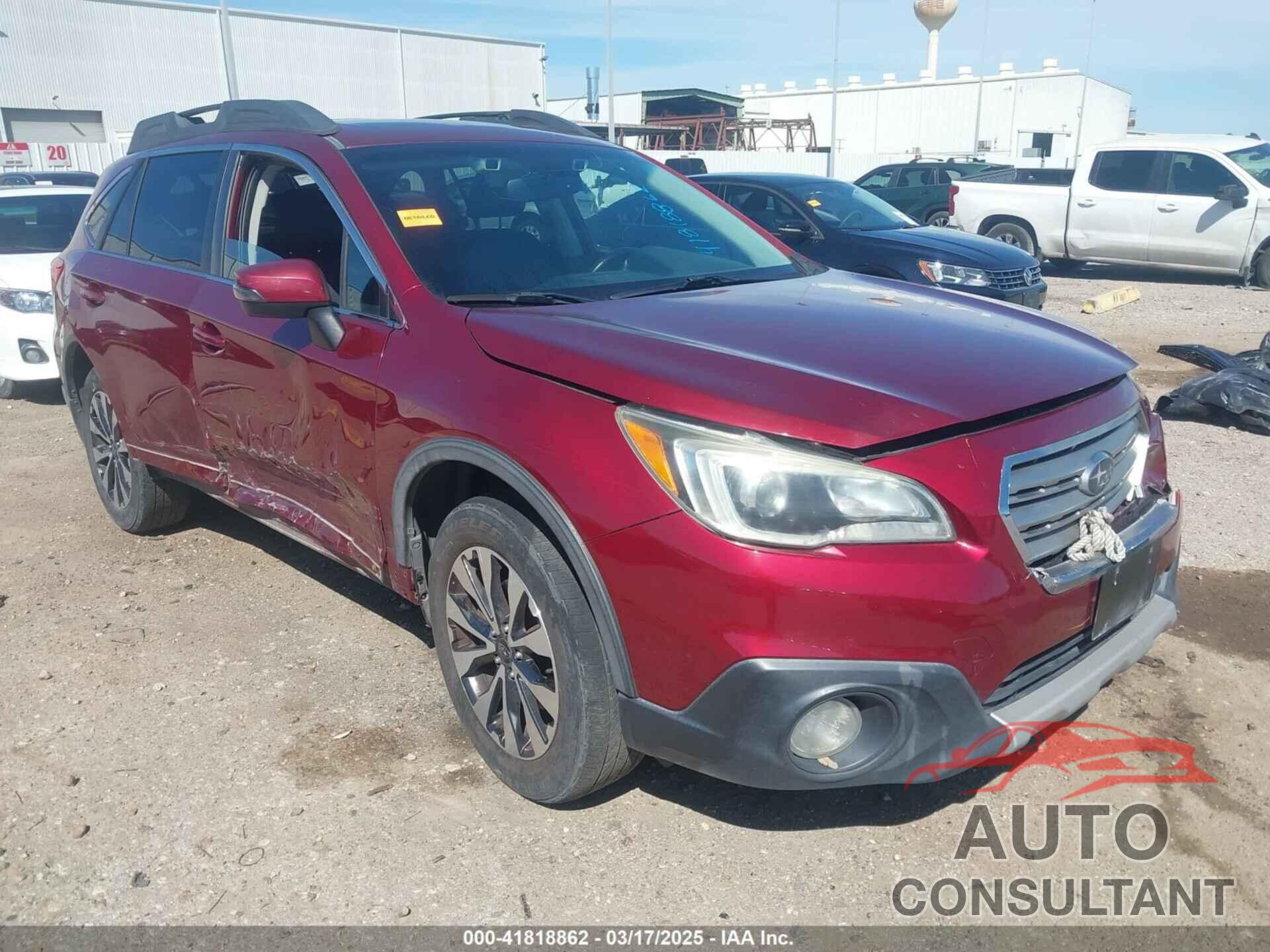 SUBARU OUTBACK 2016 - 4S4BSBNC2G3303108