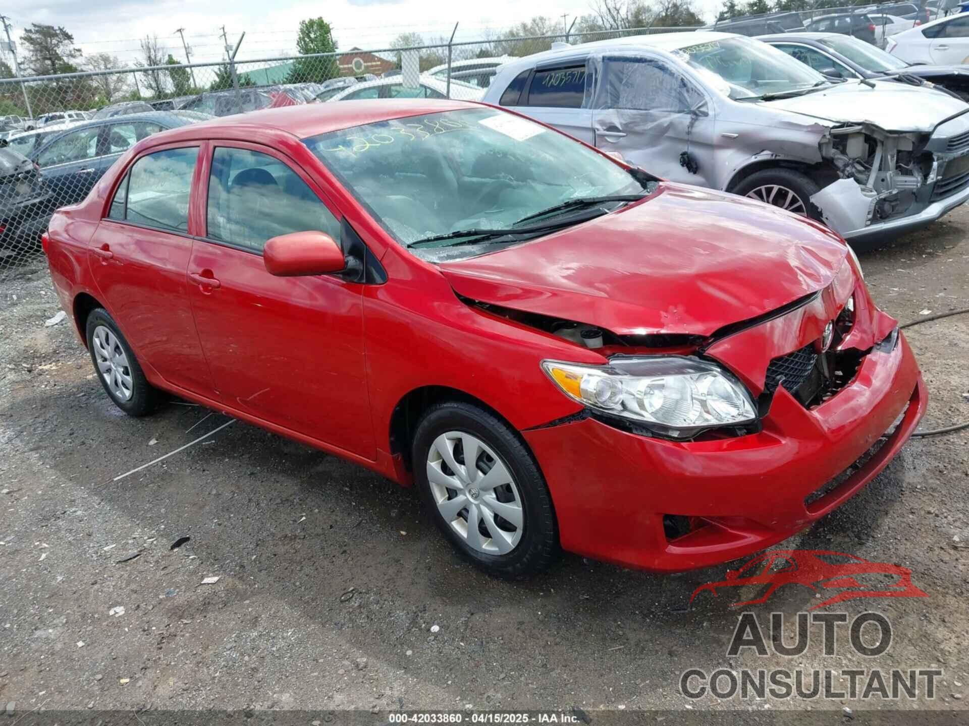 TOYOTA COROLLA 2009 - 2T1BU40E09C170961