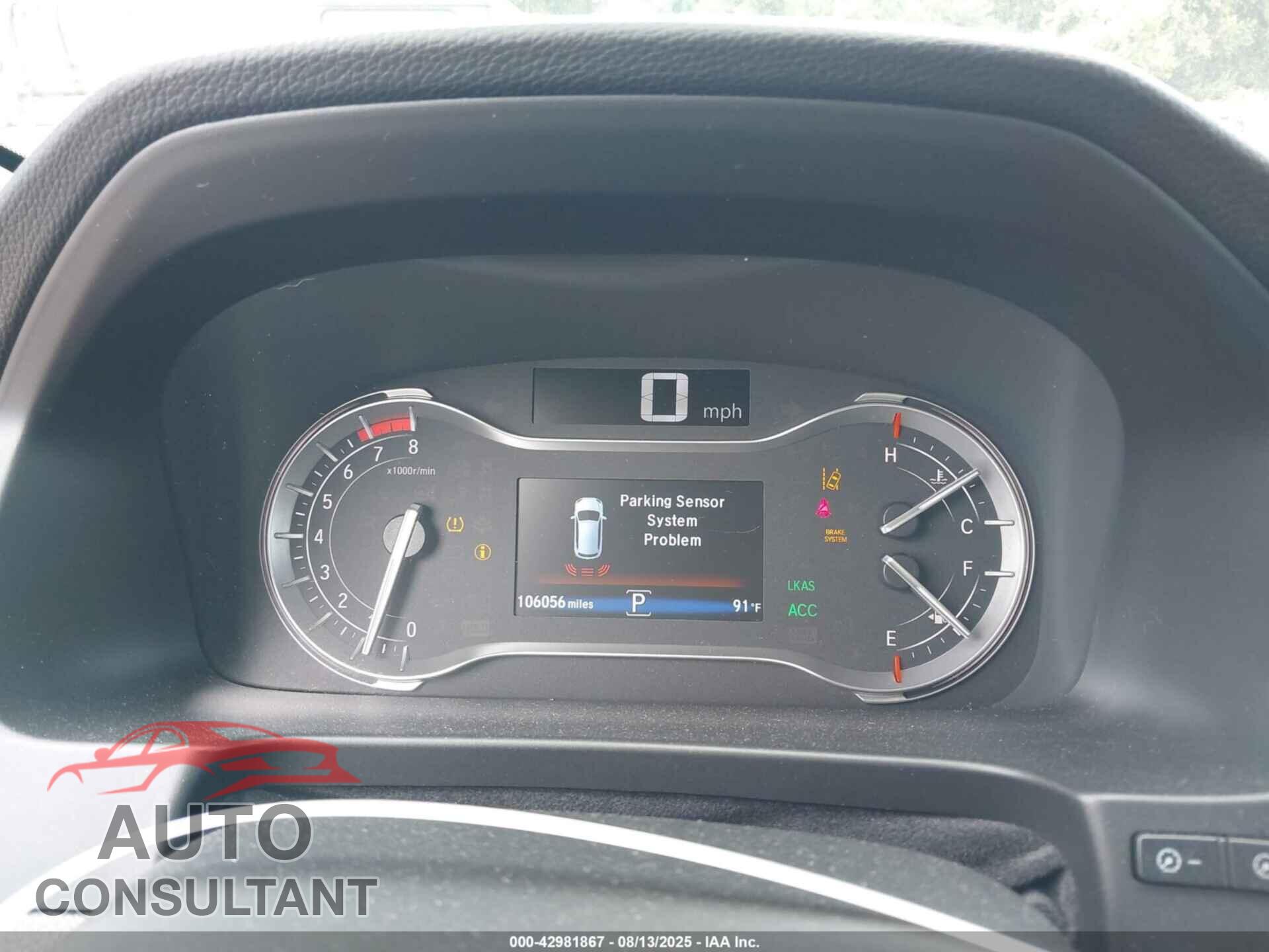 HONDA PILOT 2017 - 5FNYF6H96HB009726