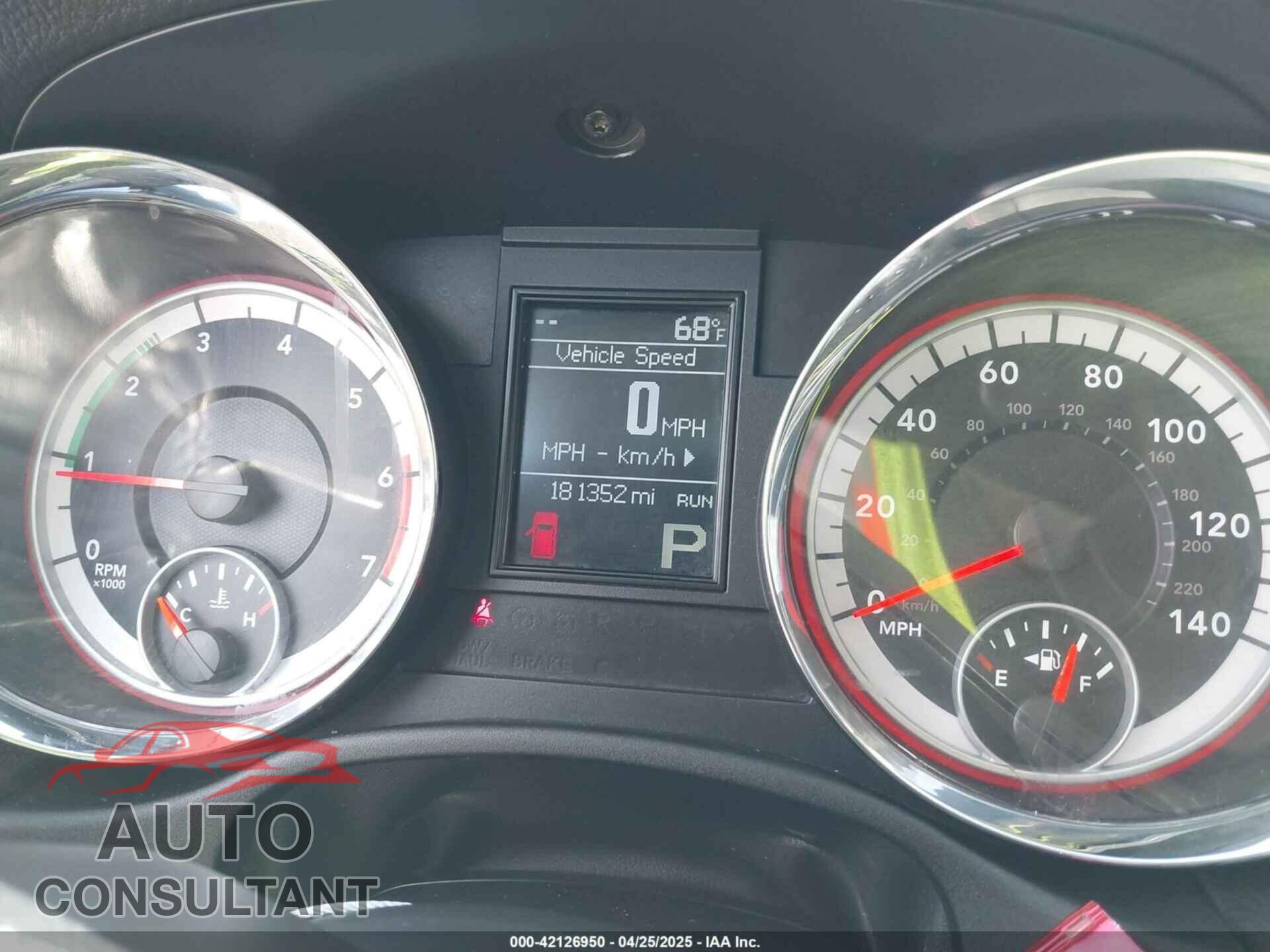 DODGE DURANGO 2012 - 1C4SDJCT9CC151866
