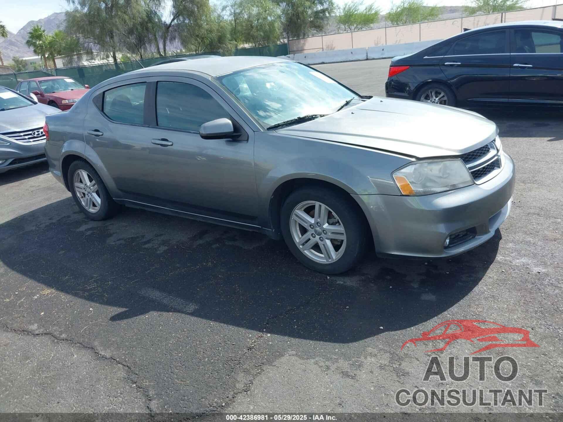 DODGE AVENGER 2013 - 1C3CDZCB6DN625325