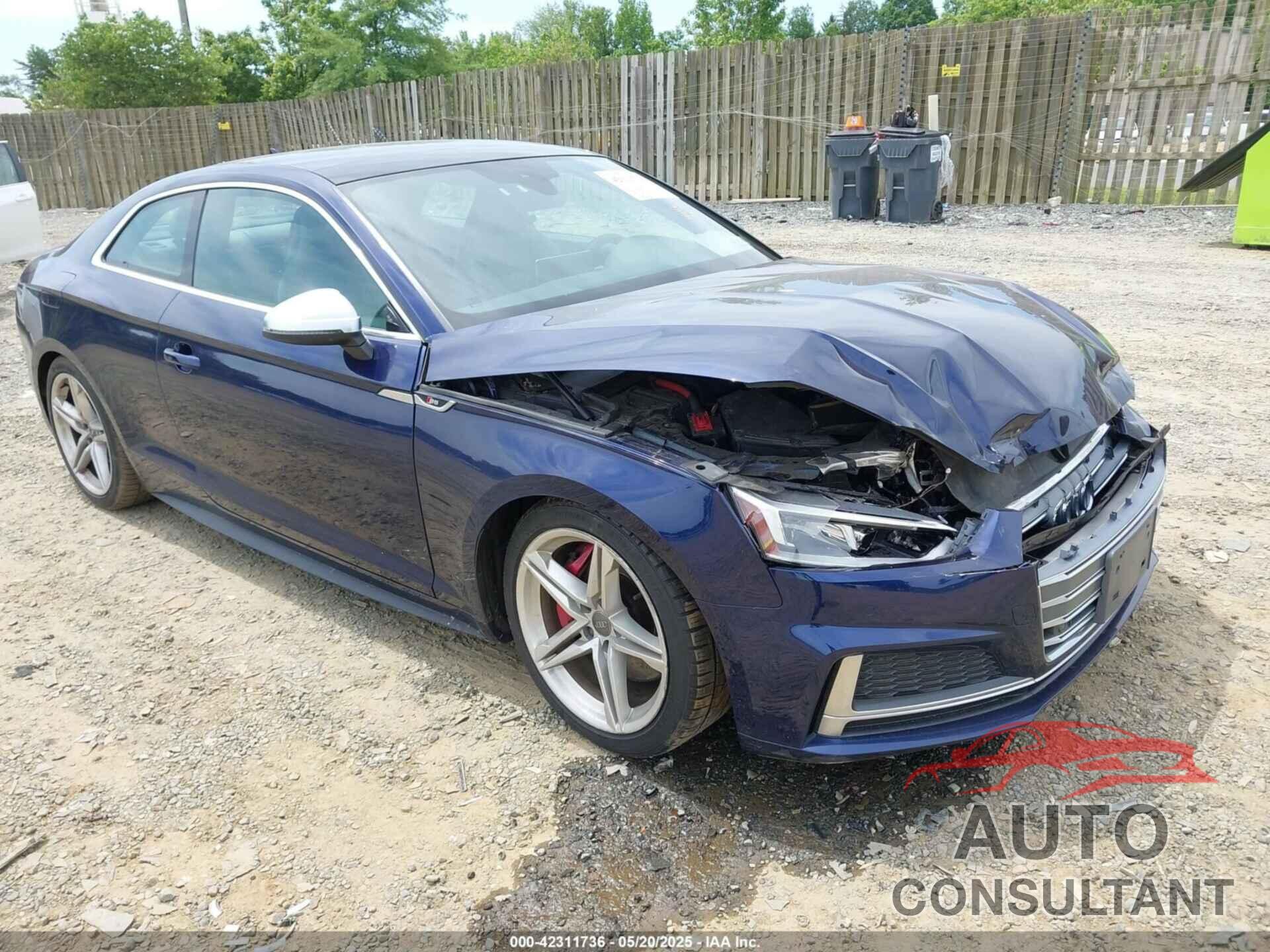 AUDI S5 2018 - WAUP4AF52JA080003