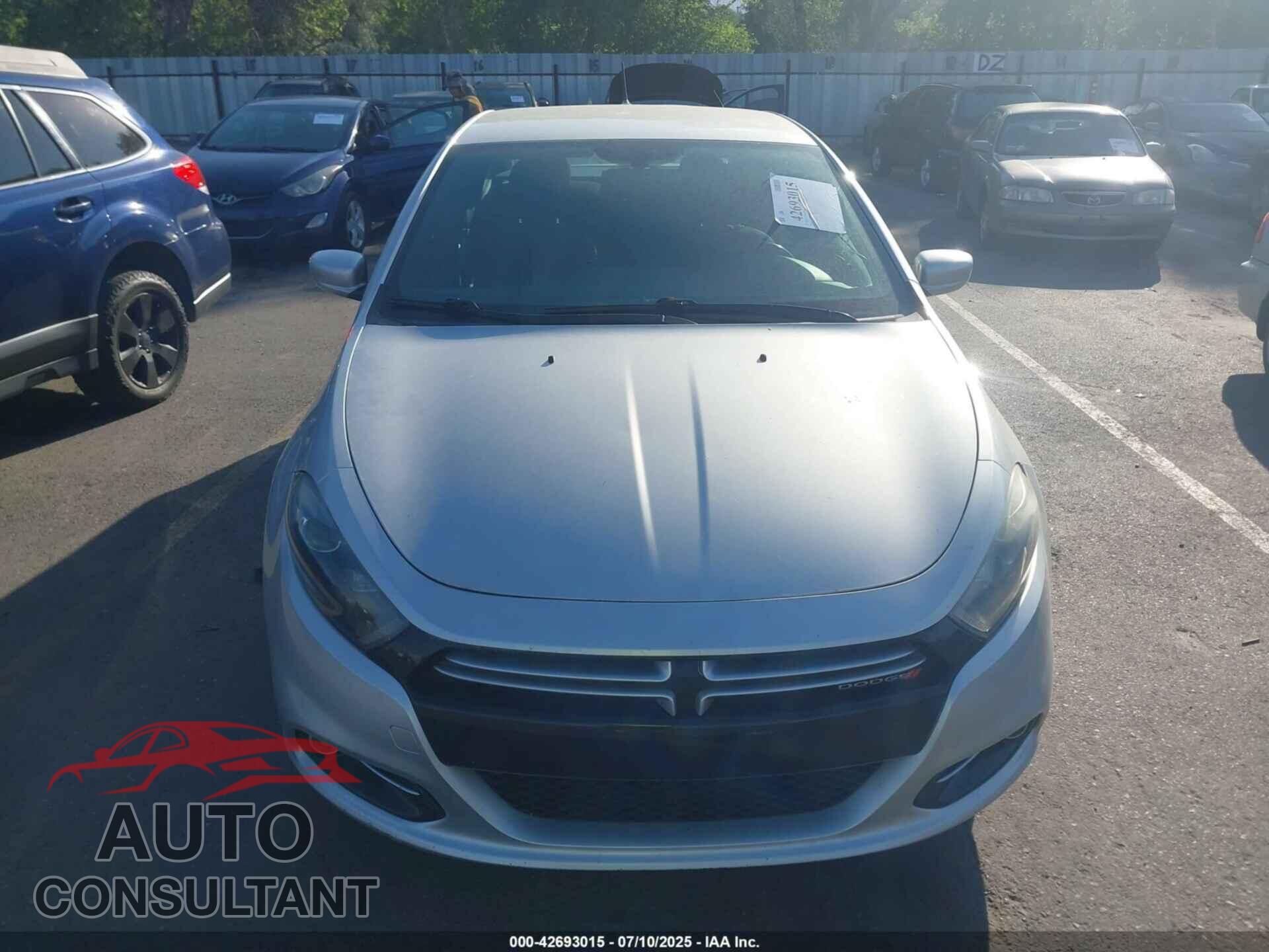 DODGE DART 2013 - 1C3CDFBA8DD110680