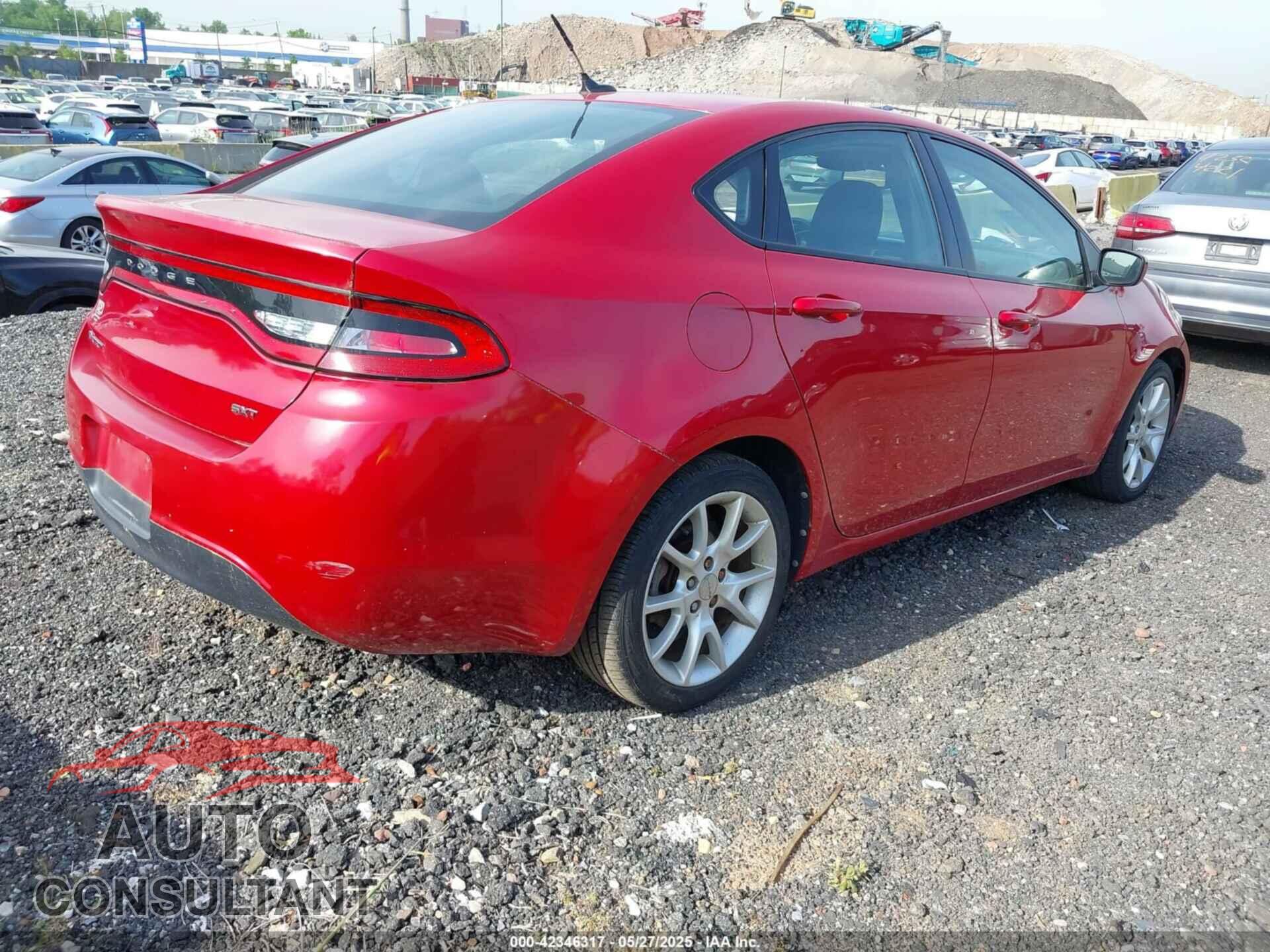 DODGE DART 2013 - 1C3CDFBA3DD202604