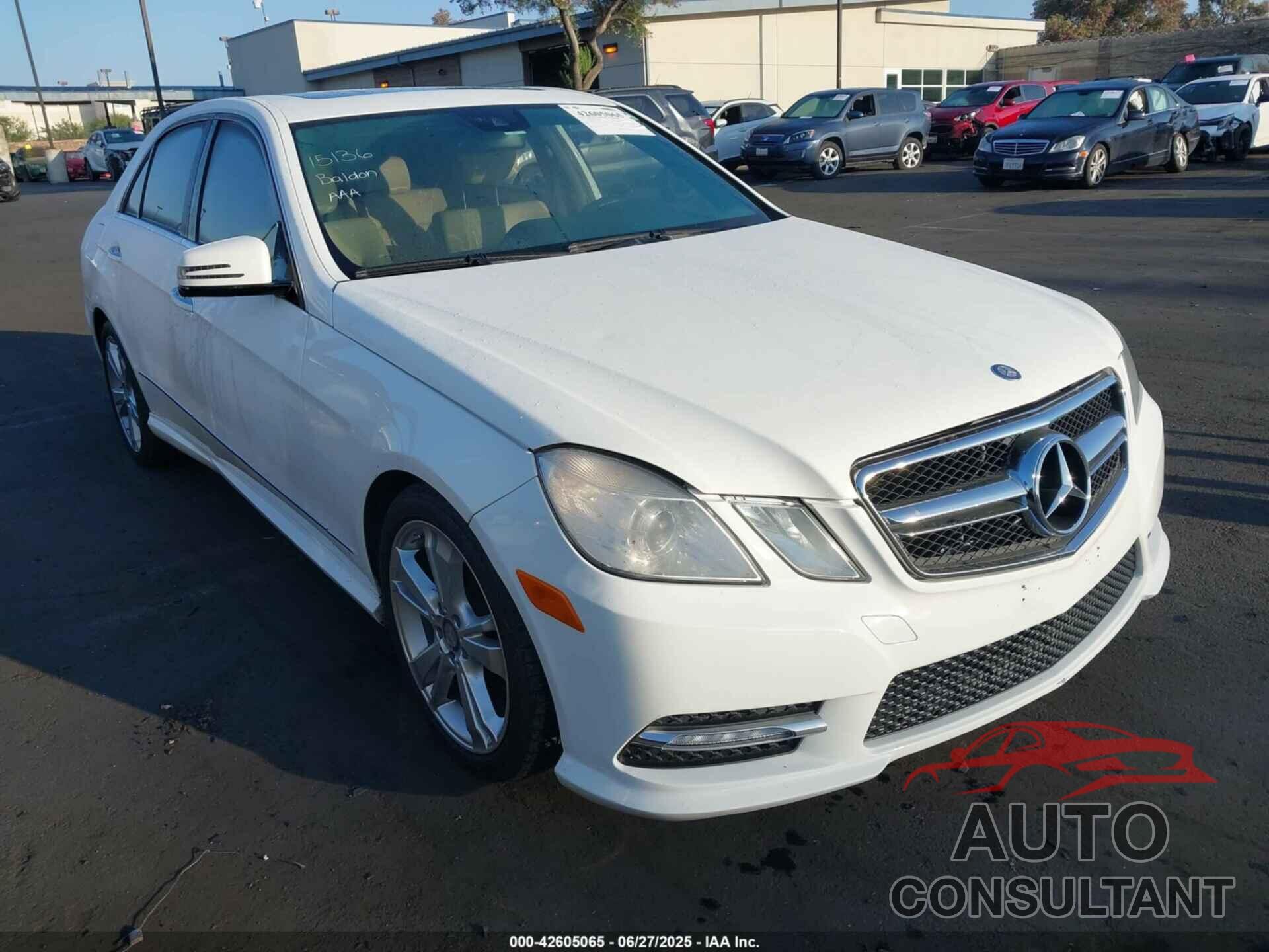 MERCEDES-BENZ E 350 2013 - WDDHF5KB2DA741401
