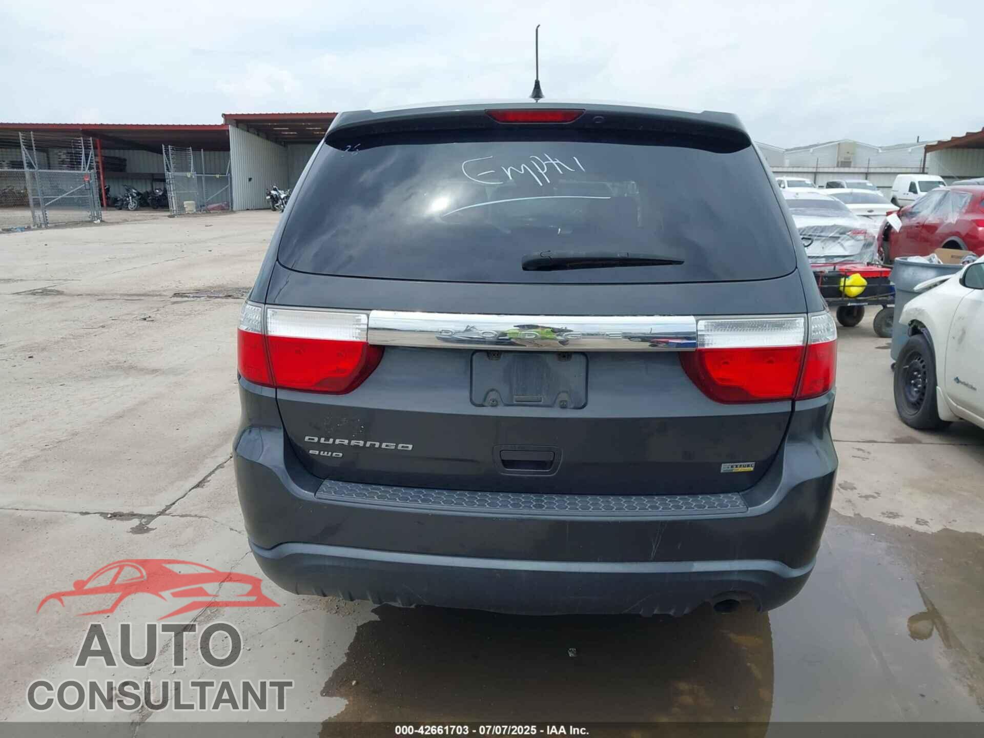 DODGE DURANGO 2011 - 1D4RE2GG9BC707433