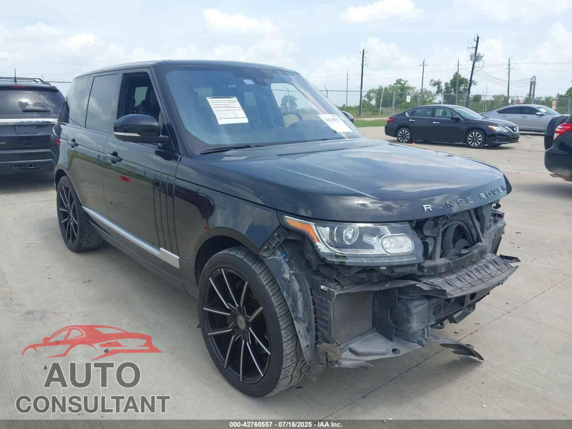 LAND ROVER RANGE ROVER 2016 - SALGS2VF0GA257545