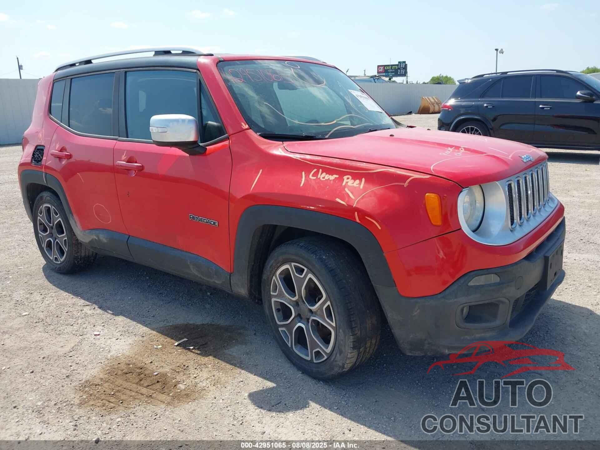 JEEP RENEGADE 2015 - ZACCJADT3FPB20432