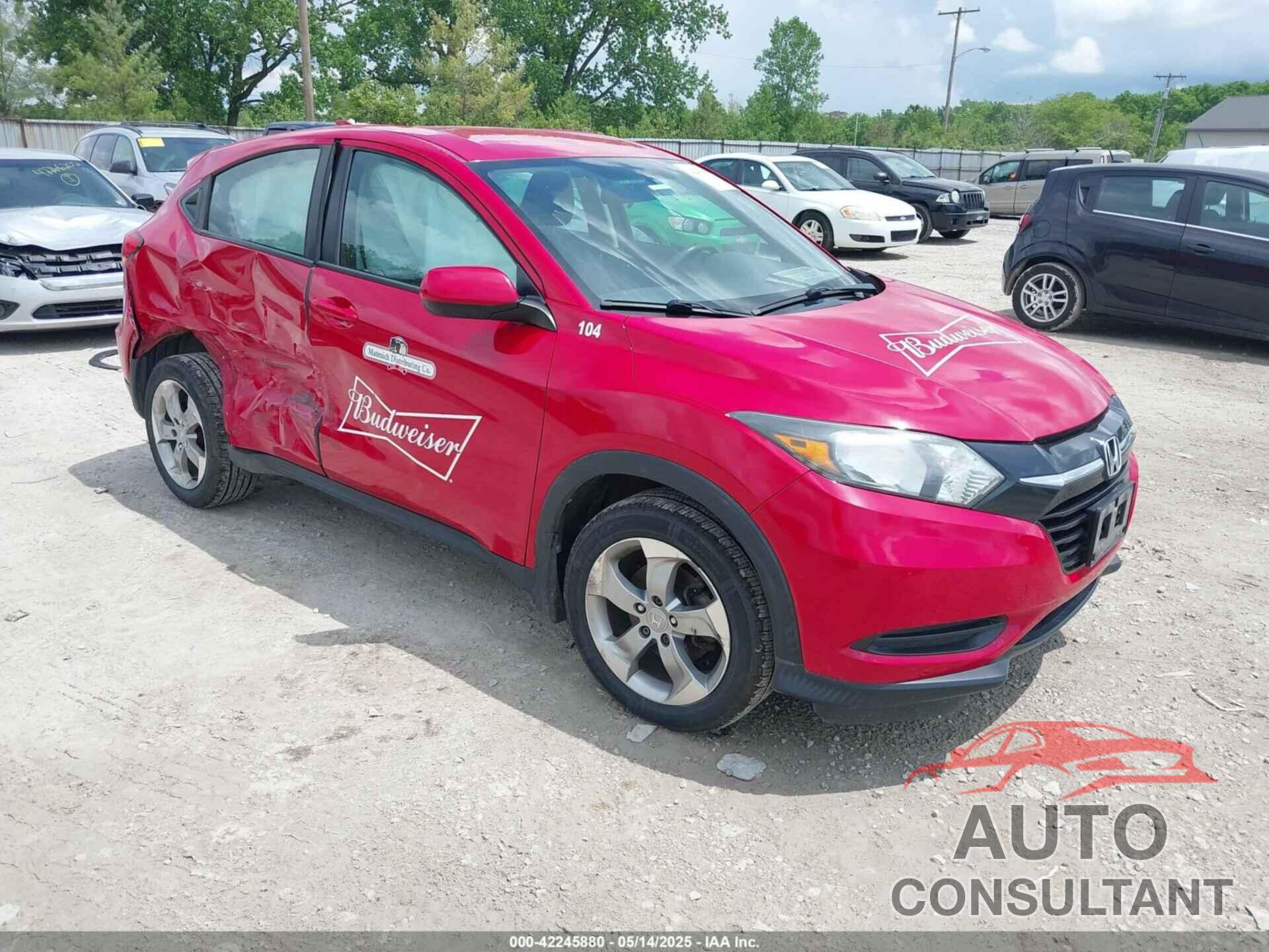 HONDA HR-V 2017 - 3CZRU6H39HM709722