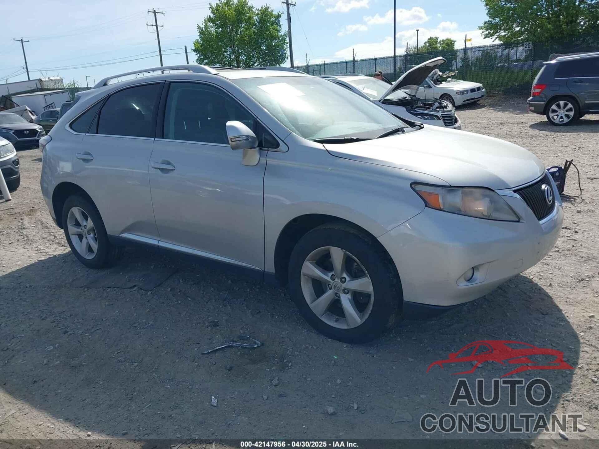 LEXUS RX 350 2010 - 2T2BK1BA2AC053297