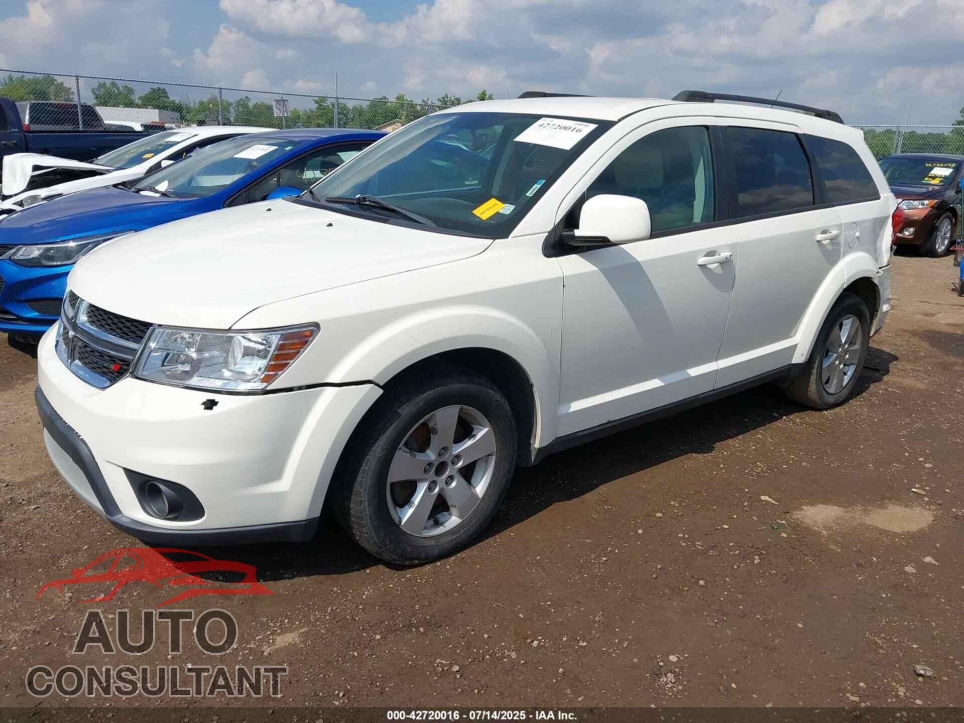 DODGE JOURNEY 2012 - 3C4PDCBG3CT387763