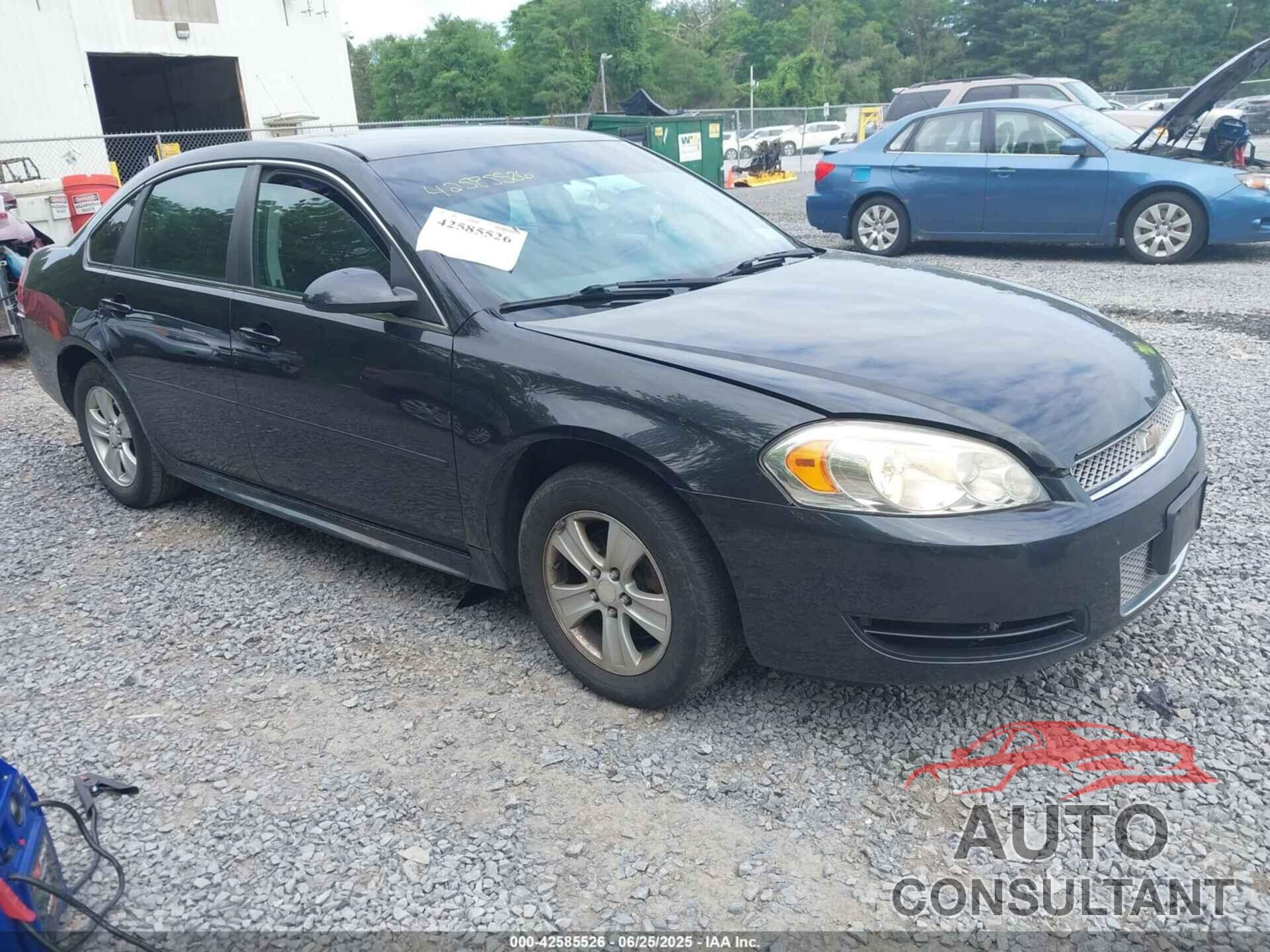 CHEVROLET IMPALA 2012 - 2G1WF5E35C1196334