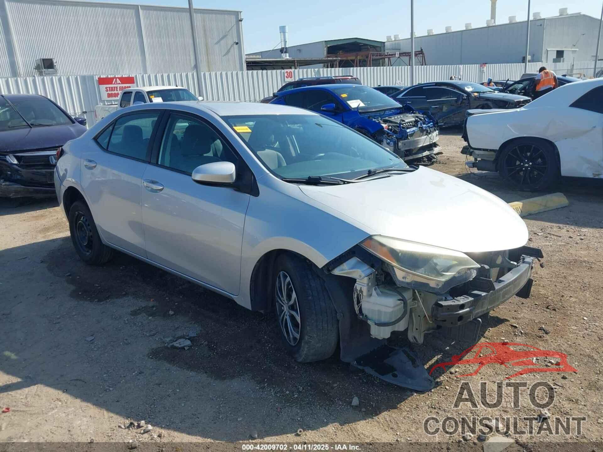 TOYOTA COROLLA 2016 - 5YFBURHE8GP367150