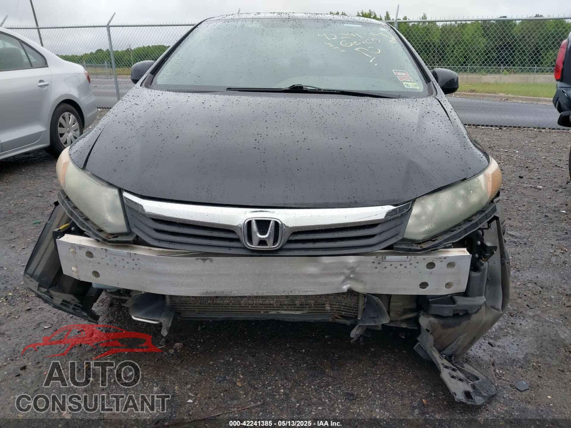 HONDA CIVIC 2012 - 19XFB2F56CE081150