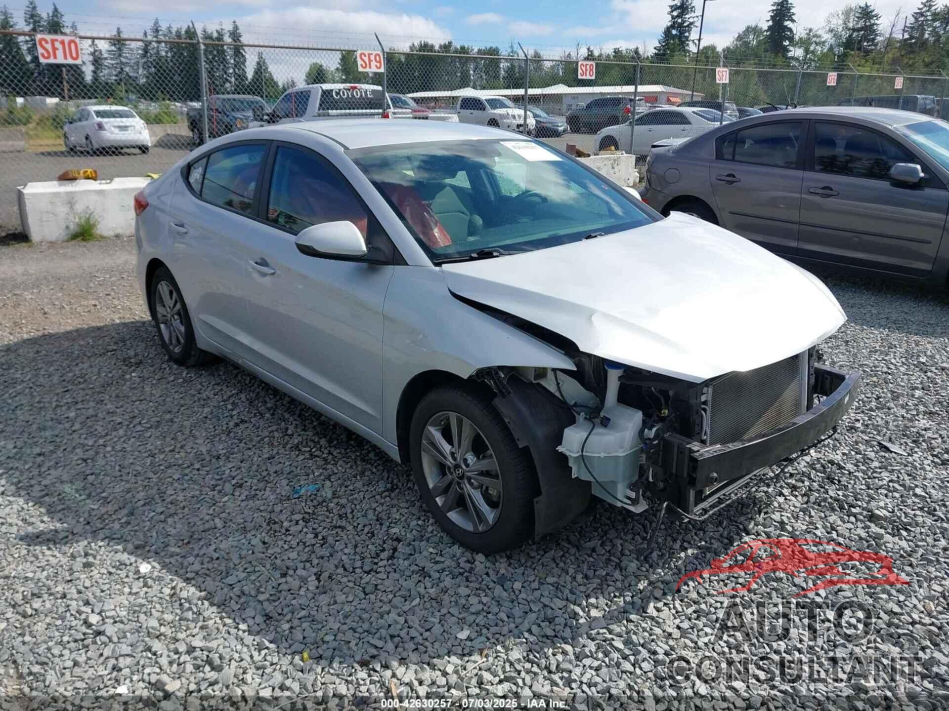 HYUNDAI ELANTRA 2018 - KMHD84LF7JU519232