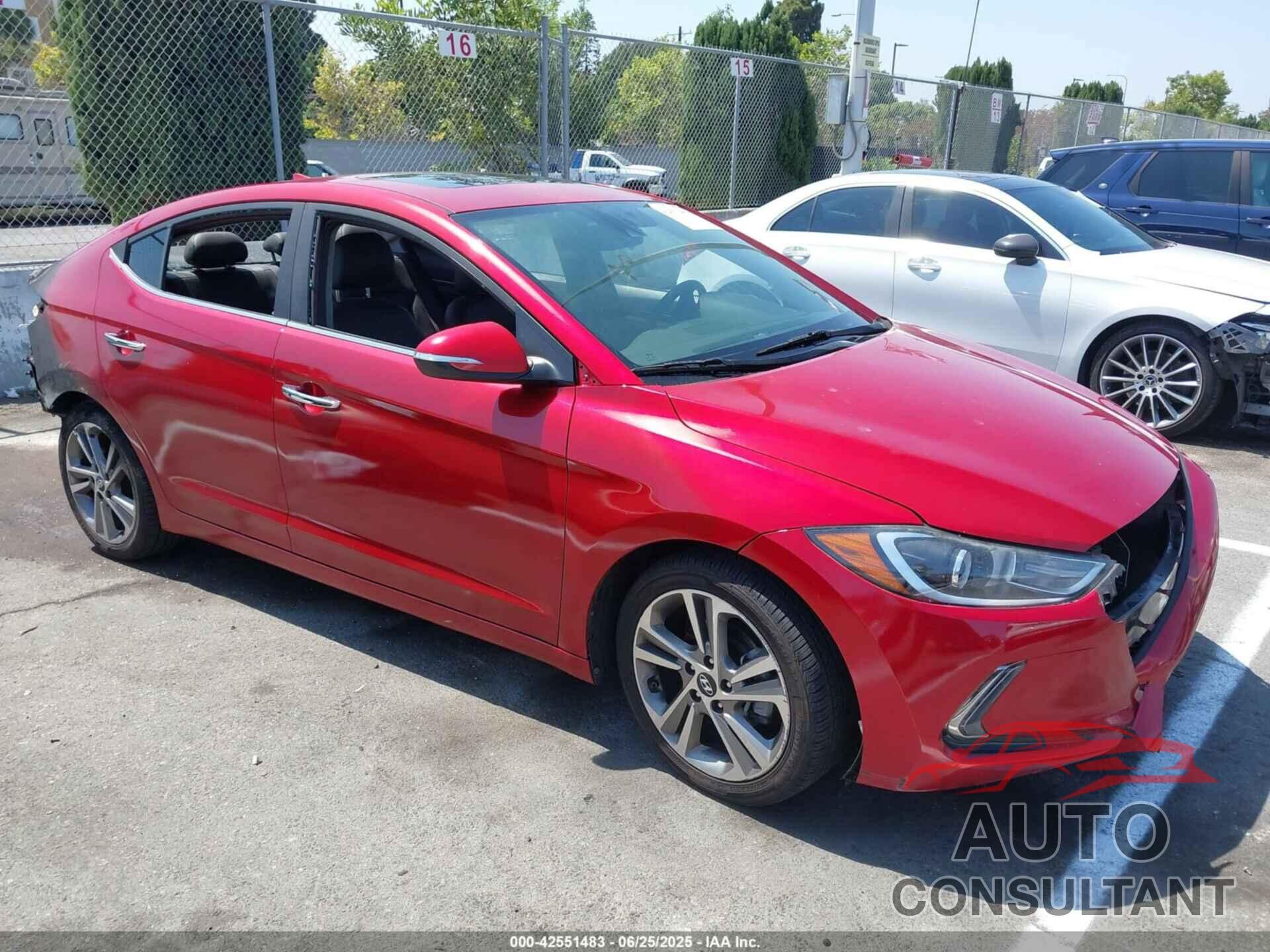 HYUNDAI ELANTRA 2017 - 5NPD84LF4HH067748