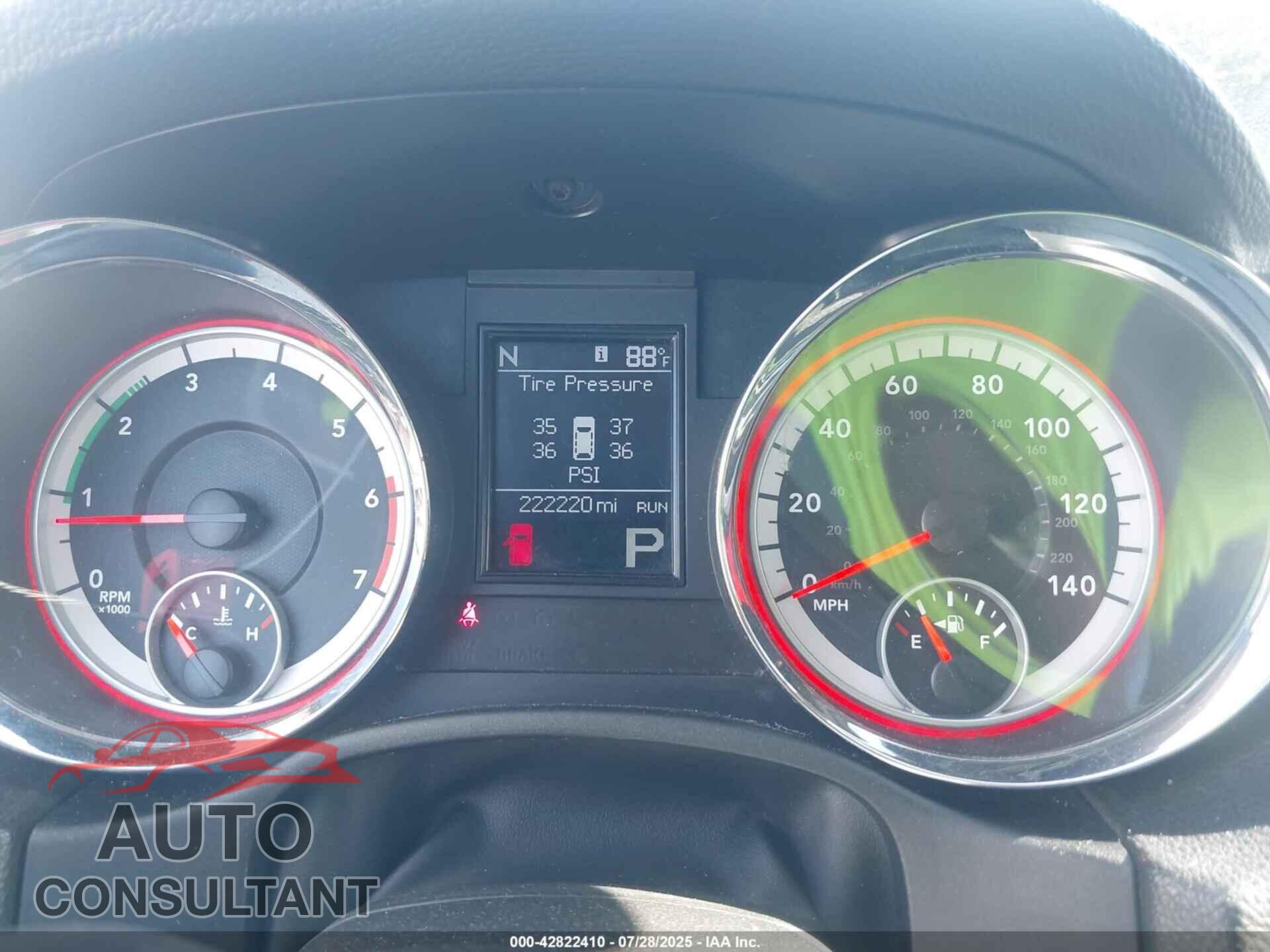 DODGE DURANGO 2012 - 1C4SDHDT0CC321779