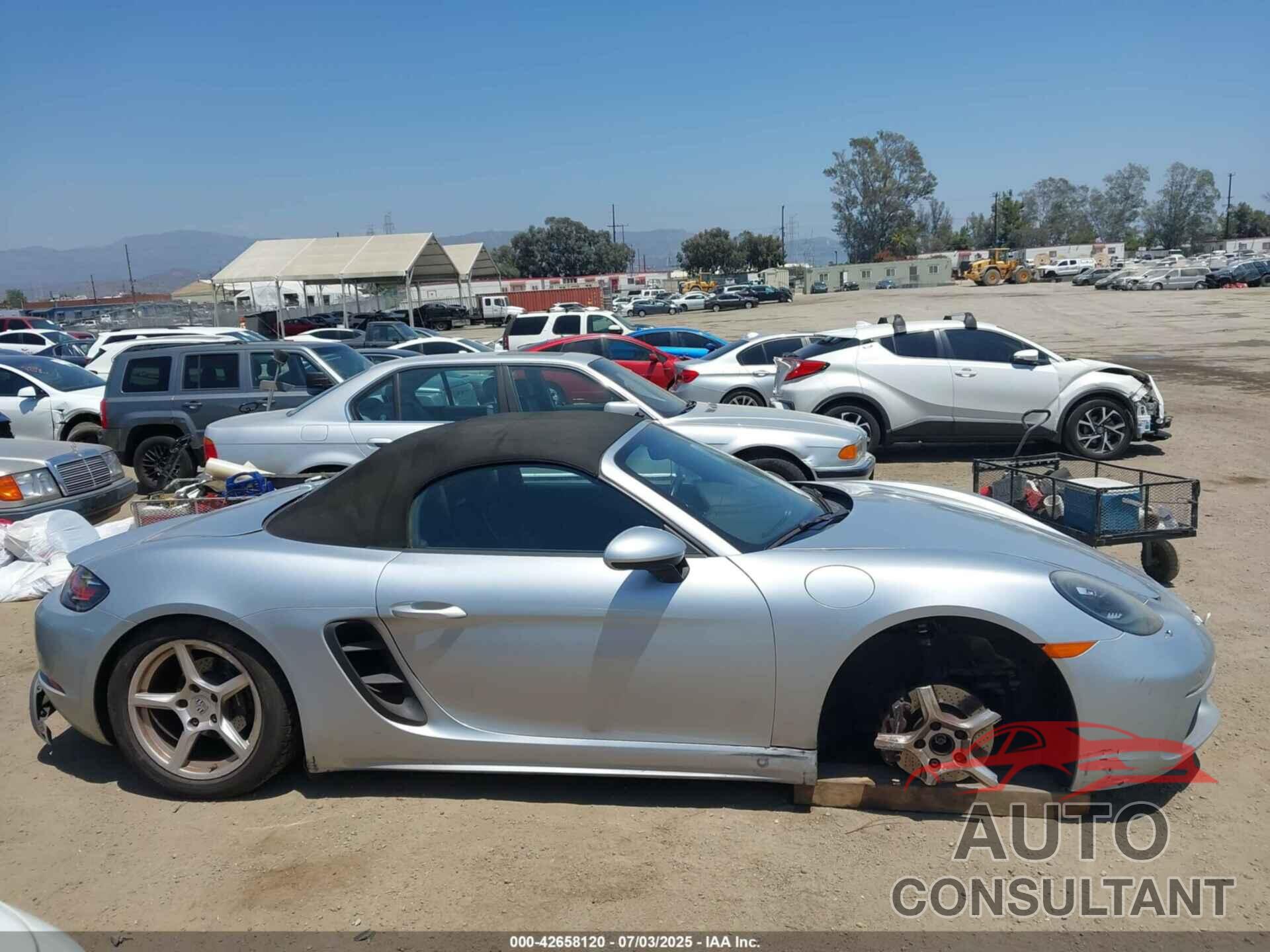PORSCHE 718 BOXSTER 2017 - WP0CA2A80HS220216
