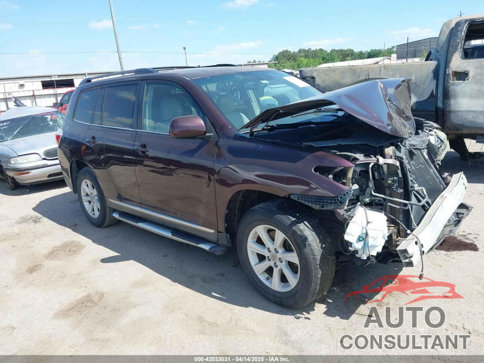 TOYOTA HIGHLANDER 2013 - 5TDZK3EH9DS109402