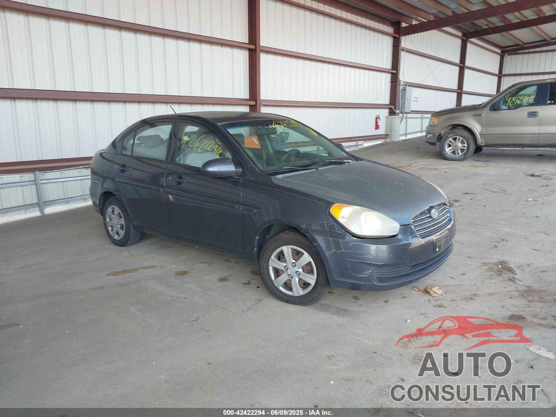 HYUNDAI ACCENT 2009 - KMHCN46C29U348133