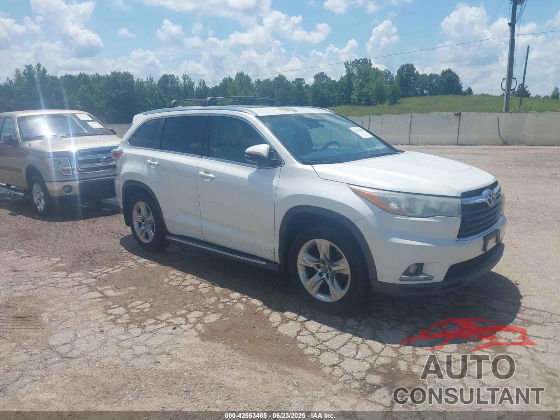 TOYOTA HIGHLANDER 2016 - 5TDYKRFH7GS135871