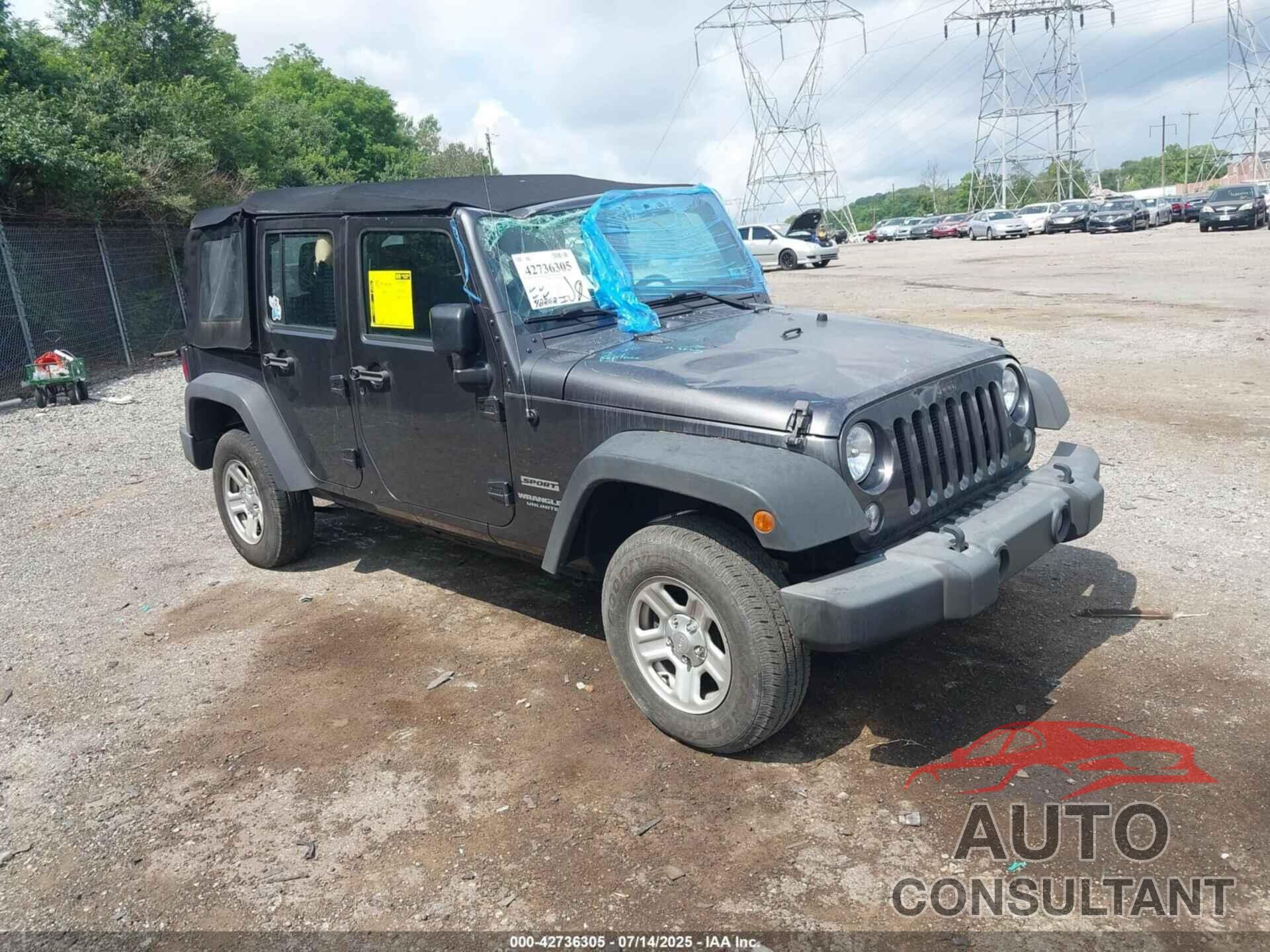 JEEP WRANGLER UNLIMITED 2017 - 1C4BJWDG7HL536793