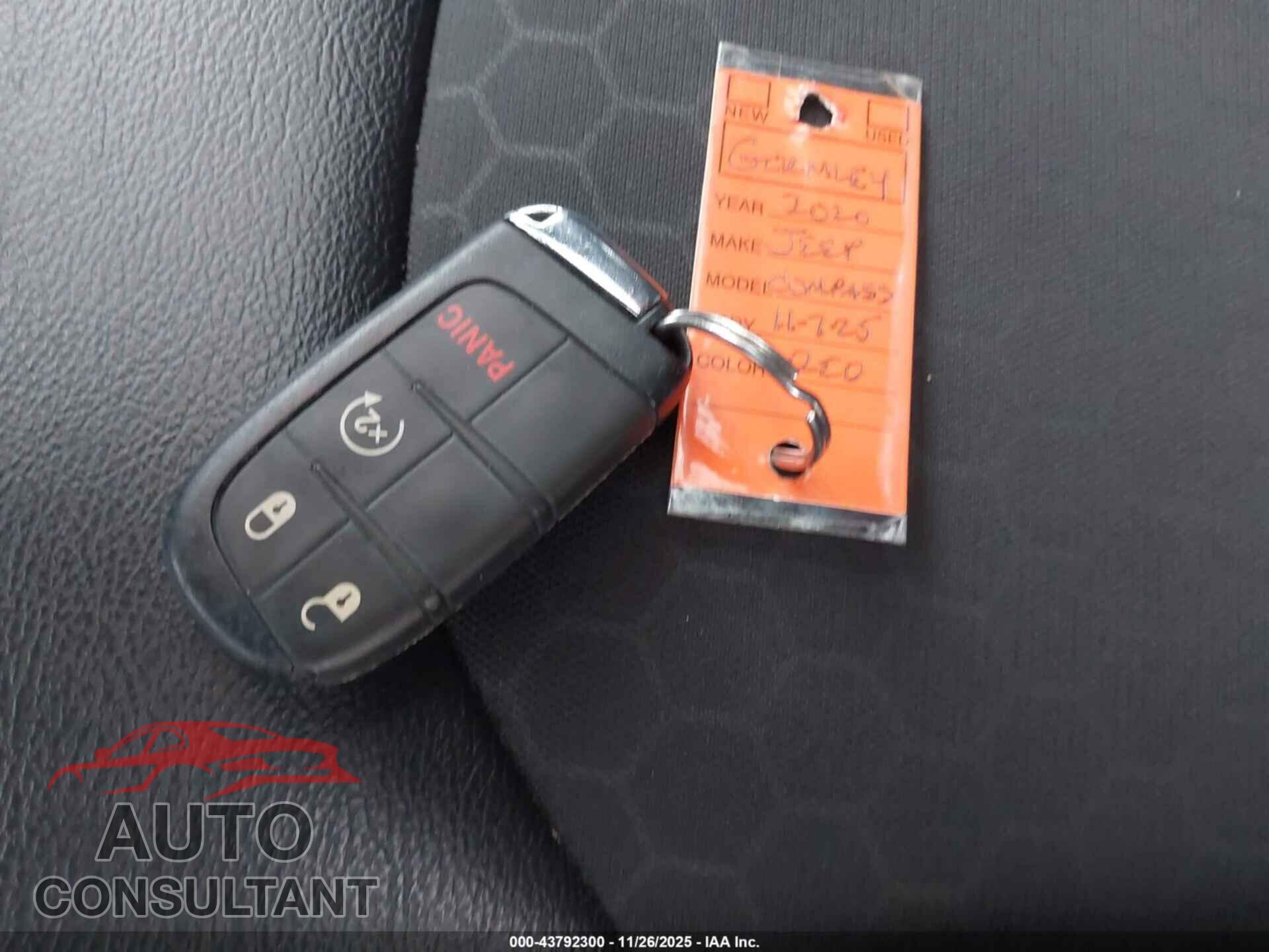 JEEP COMPASS 2020 - 3C4NJCBB1LT258568