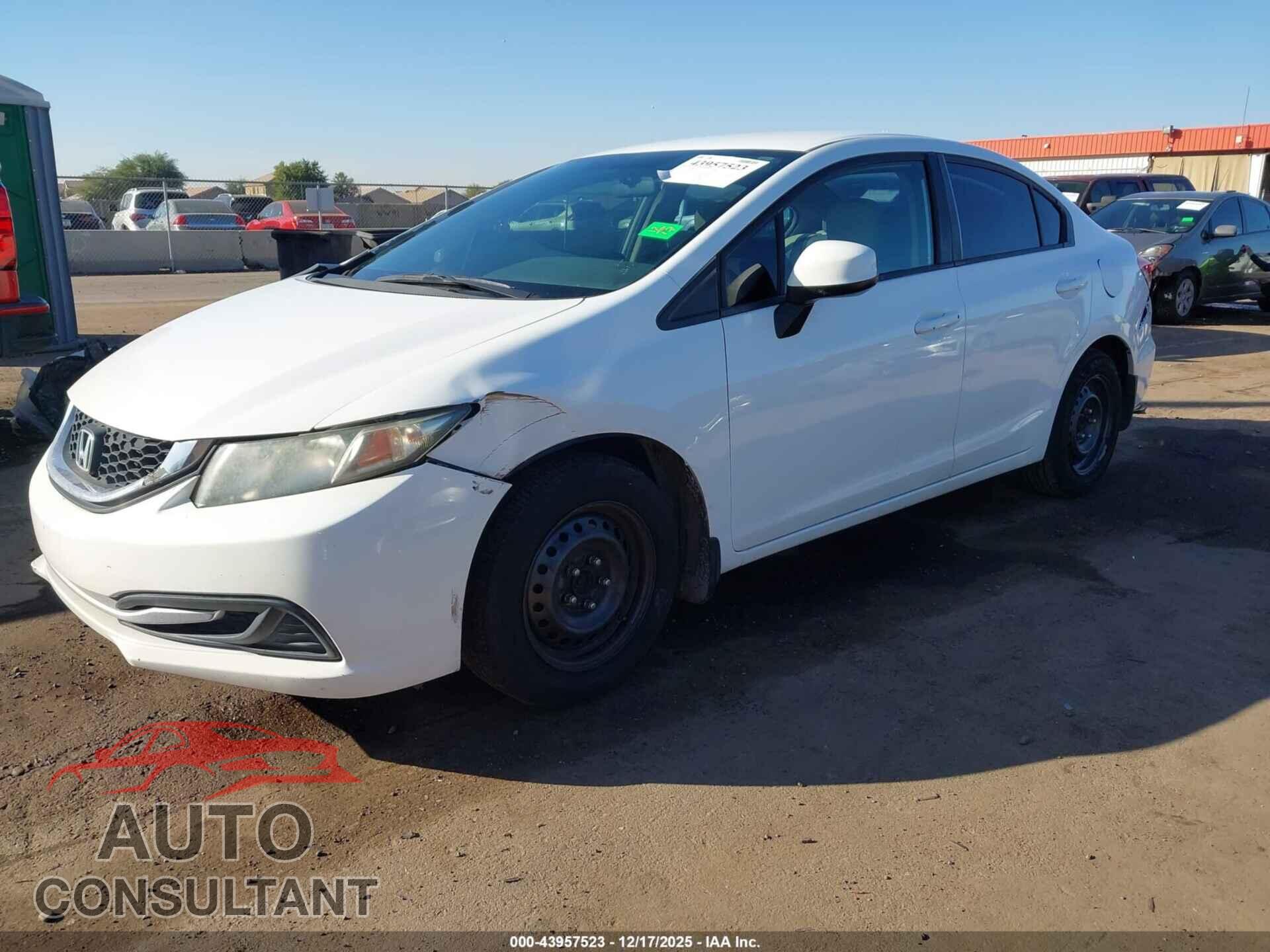 HONDA CIVIC 2013 - 19XFB2F52DE213967