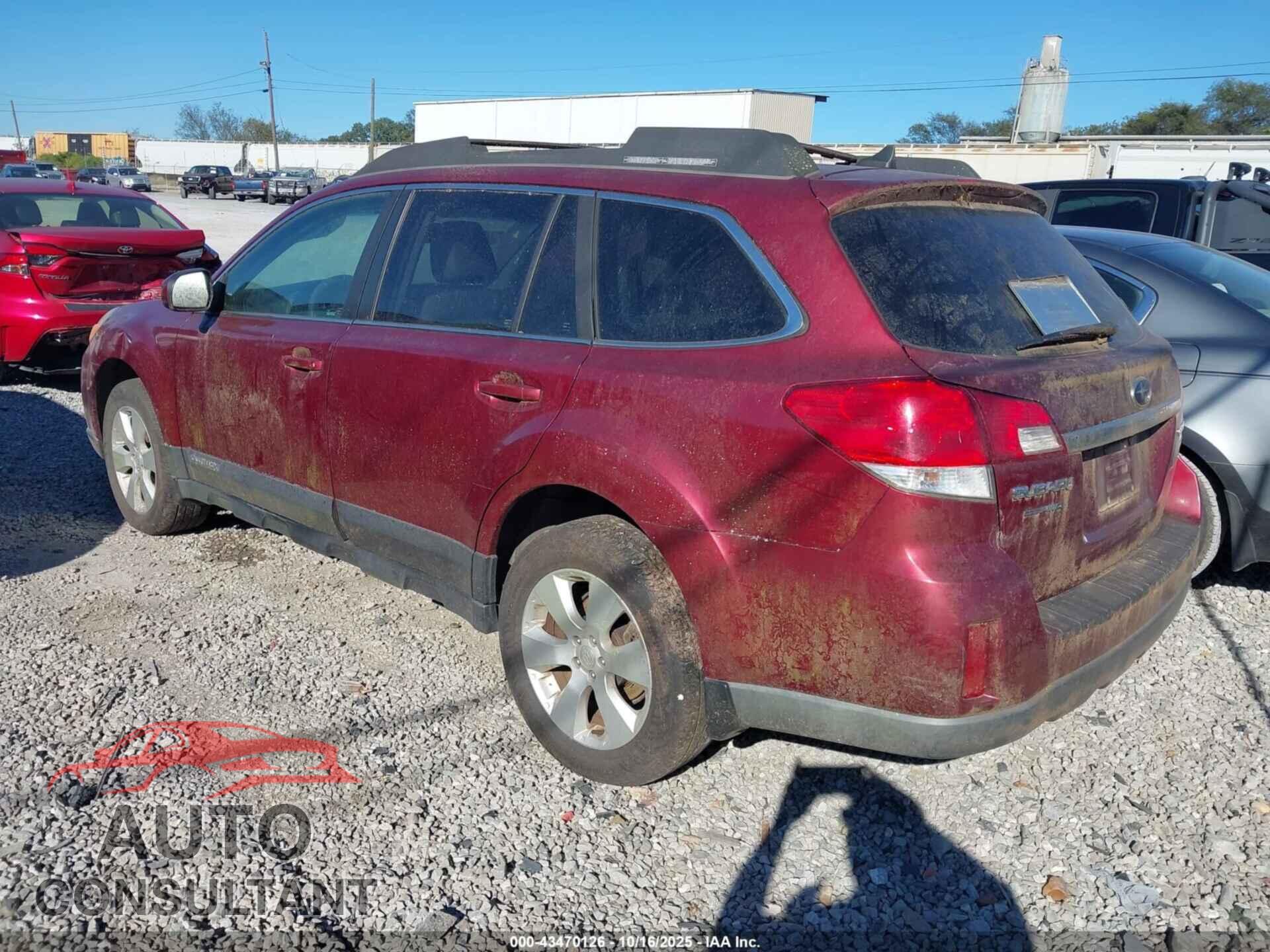 SUBARU OUTBACK 2011 - 4S4BRBLC3B3337565