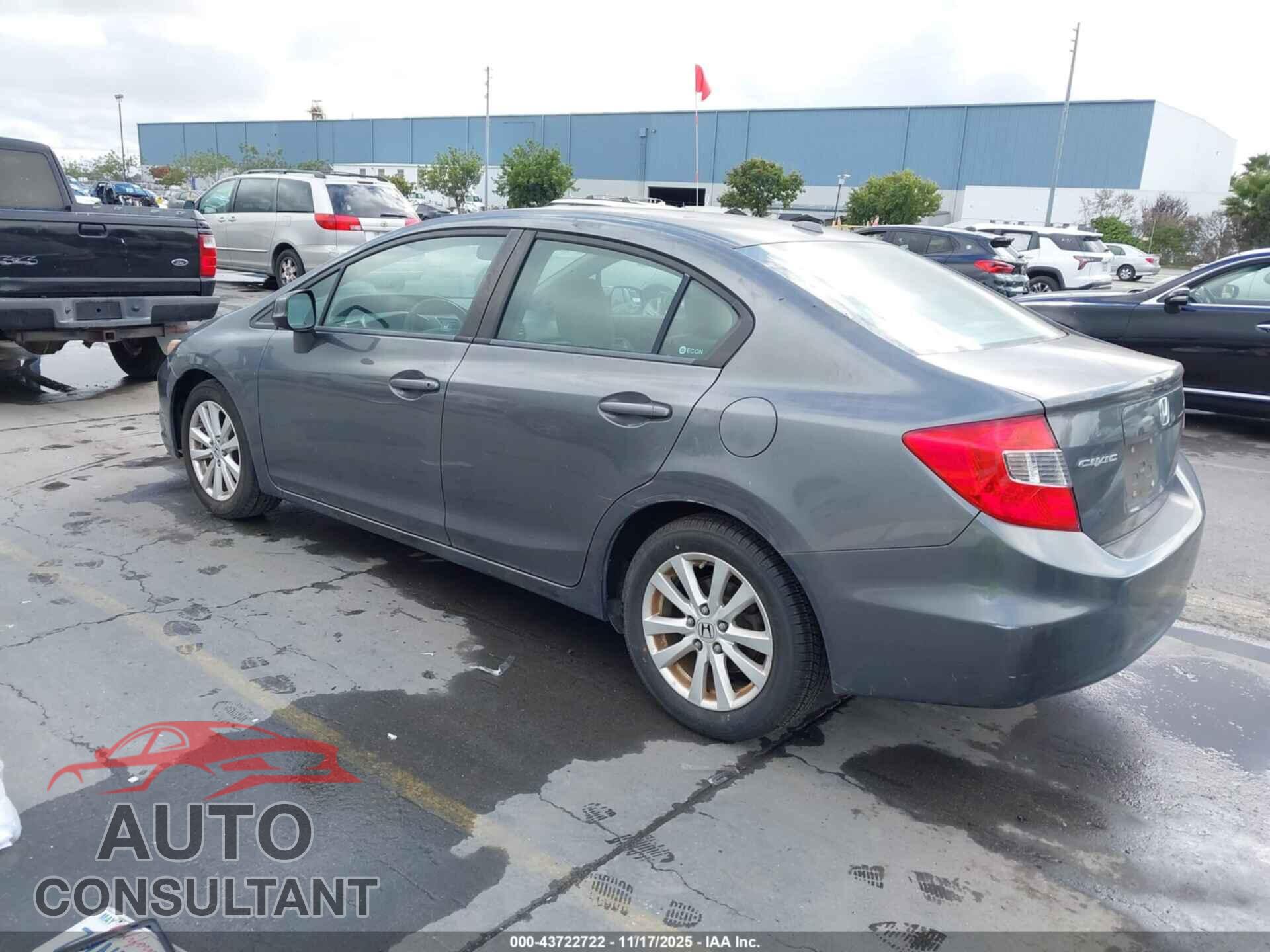 HONDA CIVIC 2012 - 19XFB2F89CE345133