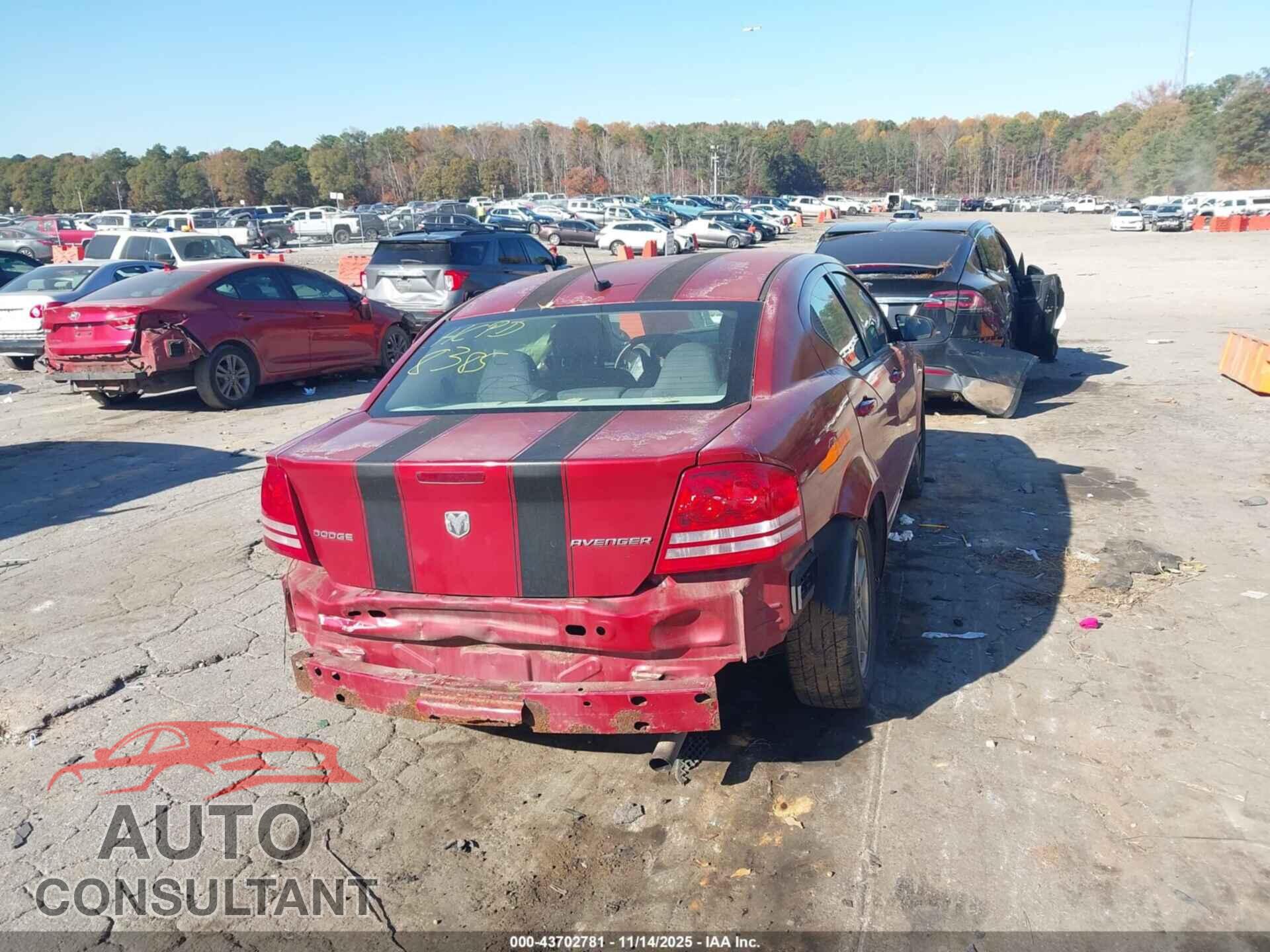 DODGE AVENGER 2010 - 1B3CC5FB4AN128385