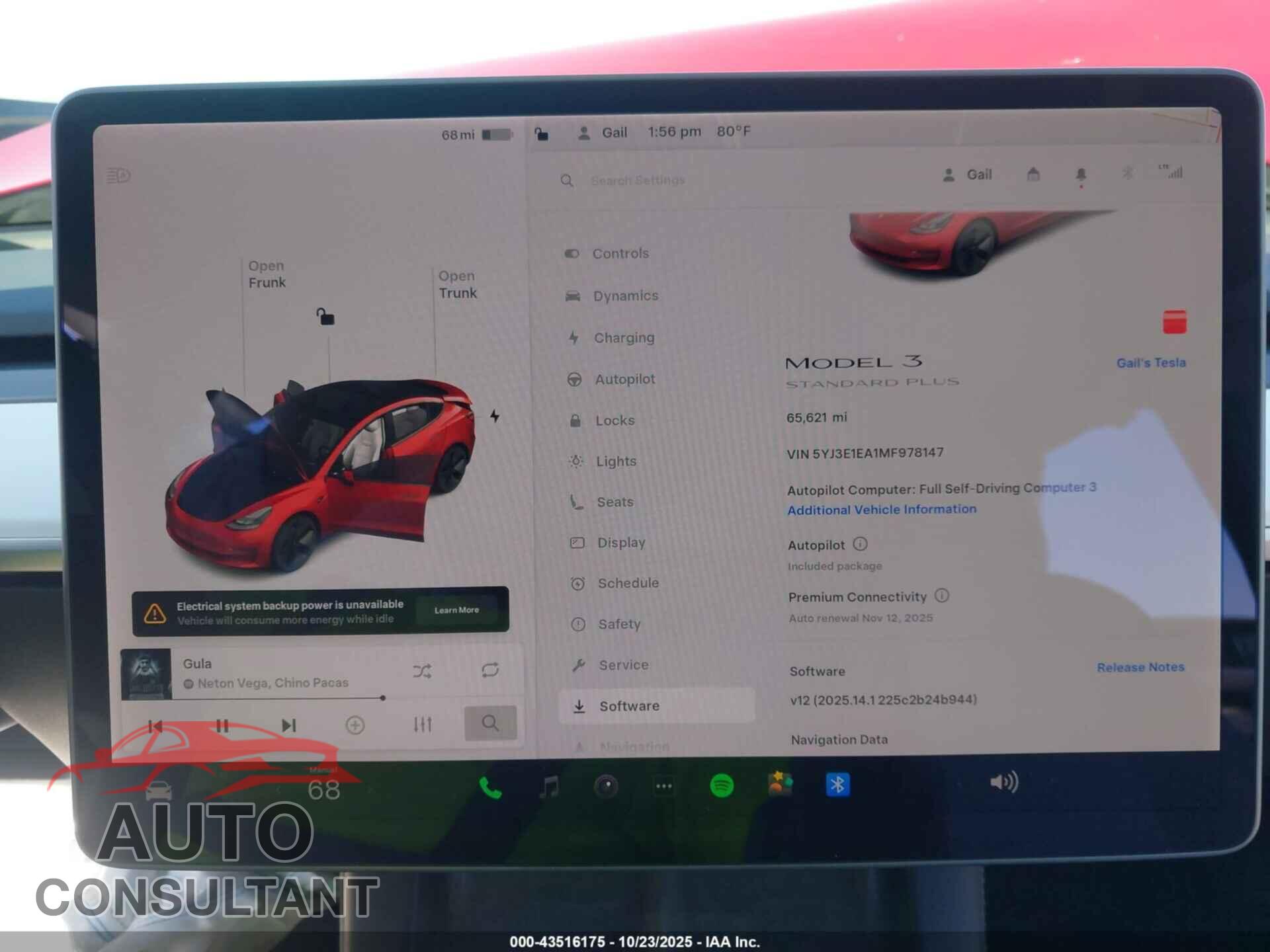 TESLA MODEL 3 2021 - 5YJ3E1EA1MF978147