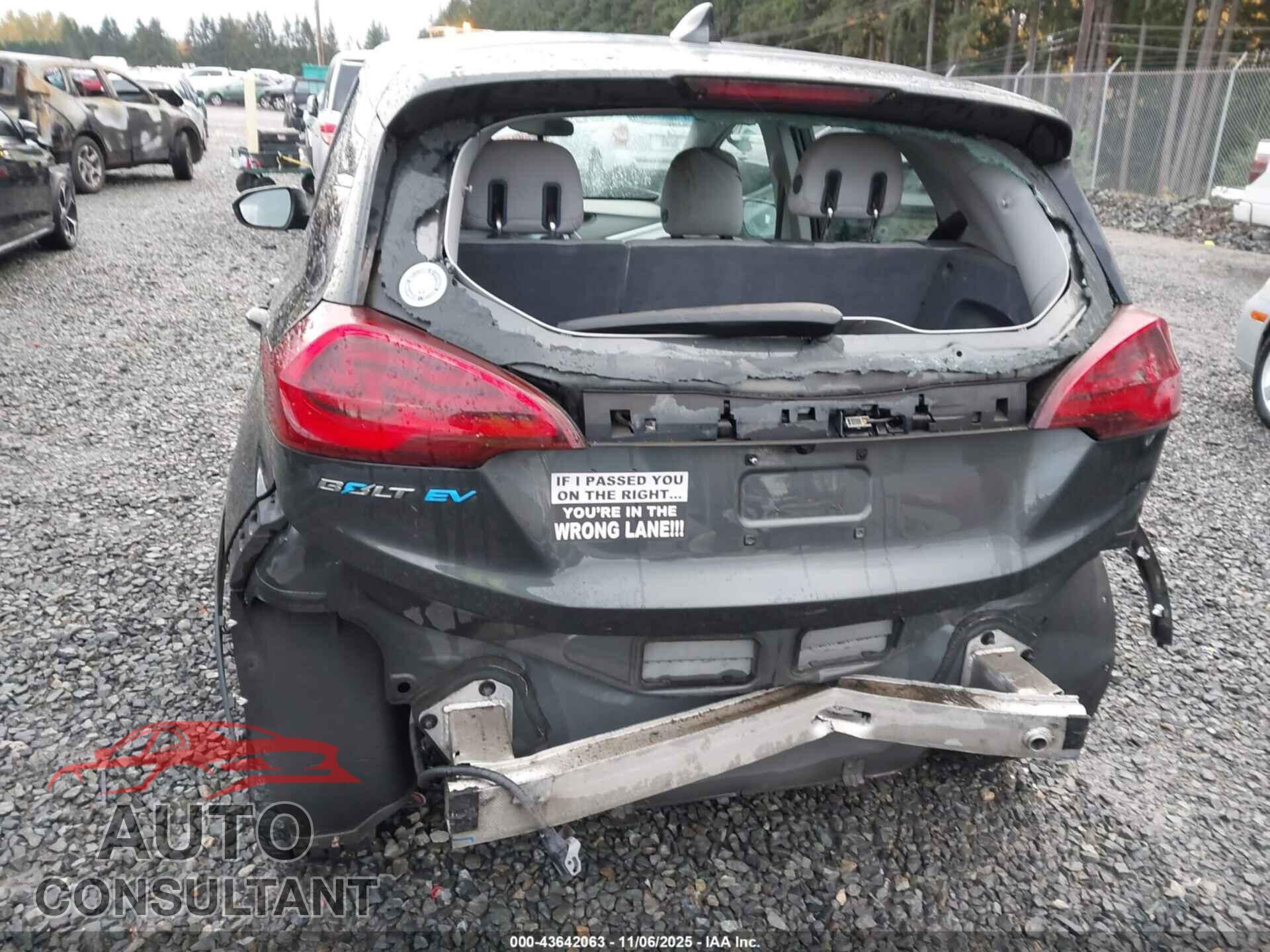 CHEVROLET BOLT EV 2017 - 1G1FW6S00H4187293