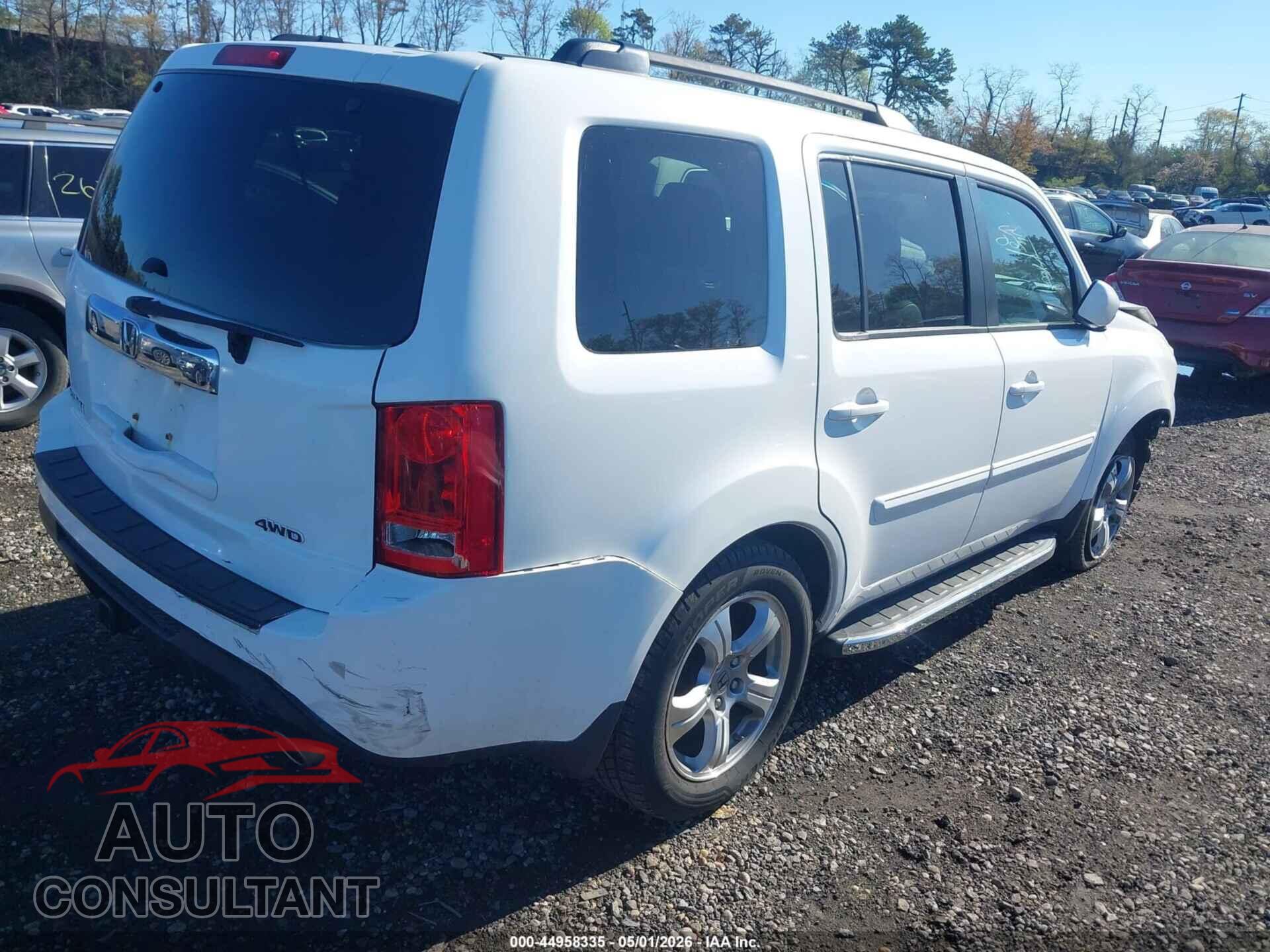 HONDA PILOT 2013 - 5FNYF4H58DB012445