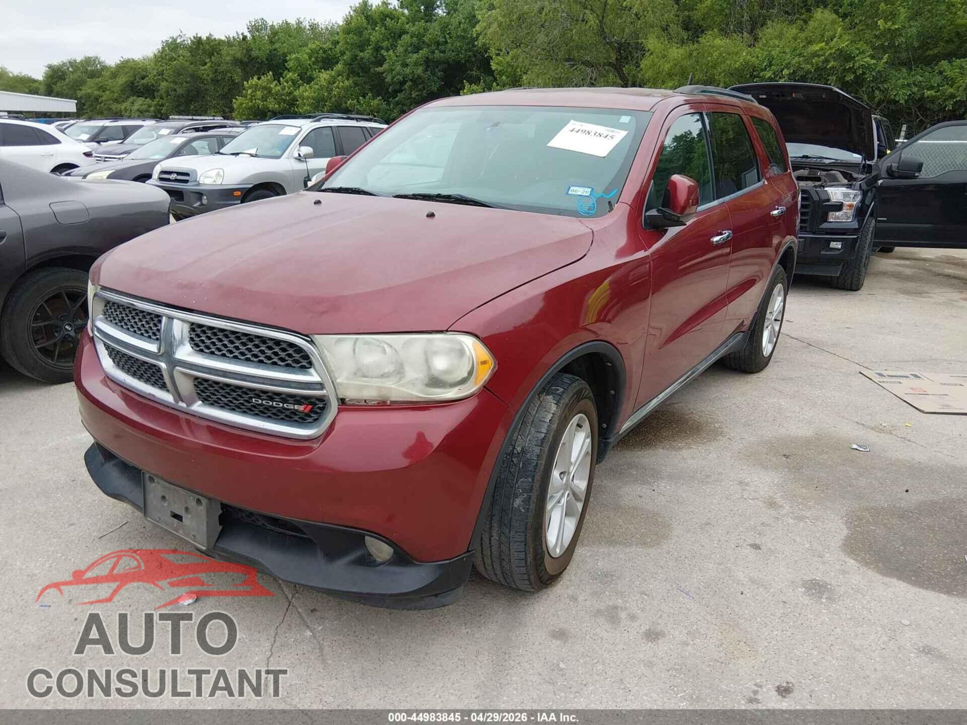 DODGE DURANGO 2013 - 1C4RDHDG8DC616910