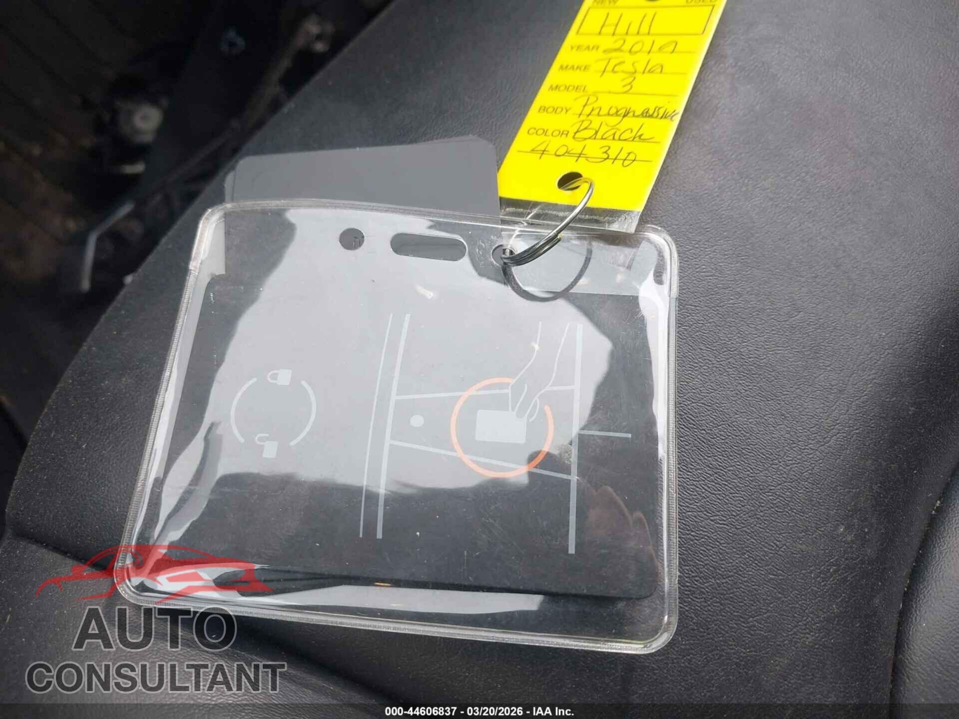 TESLA MODEL 3 2019 - 5YJ3E1EA2KF397785