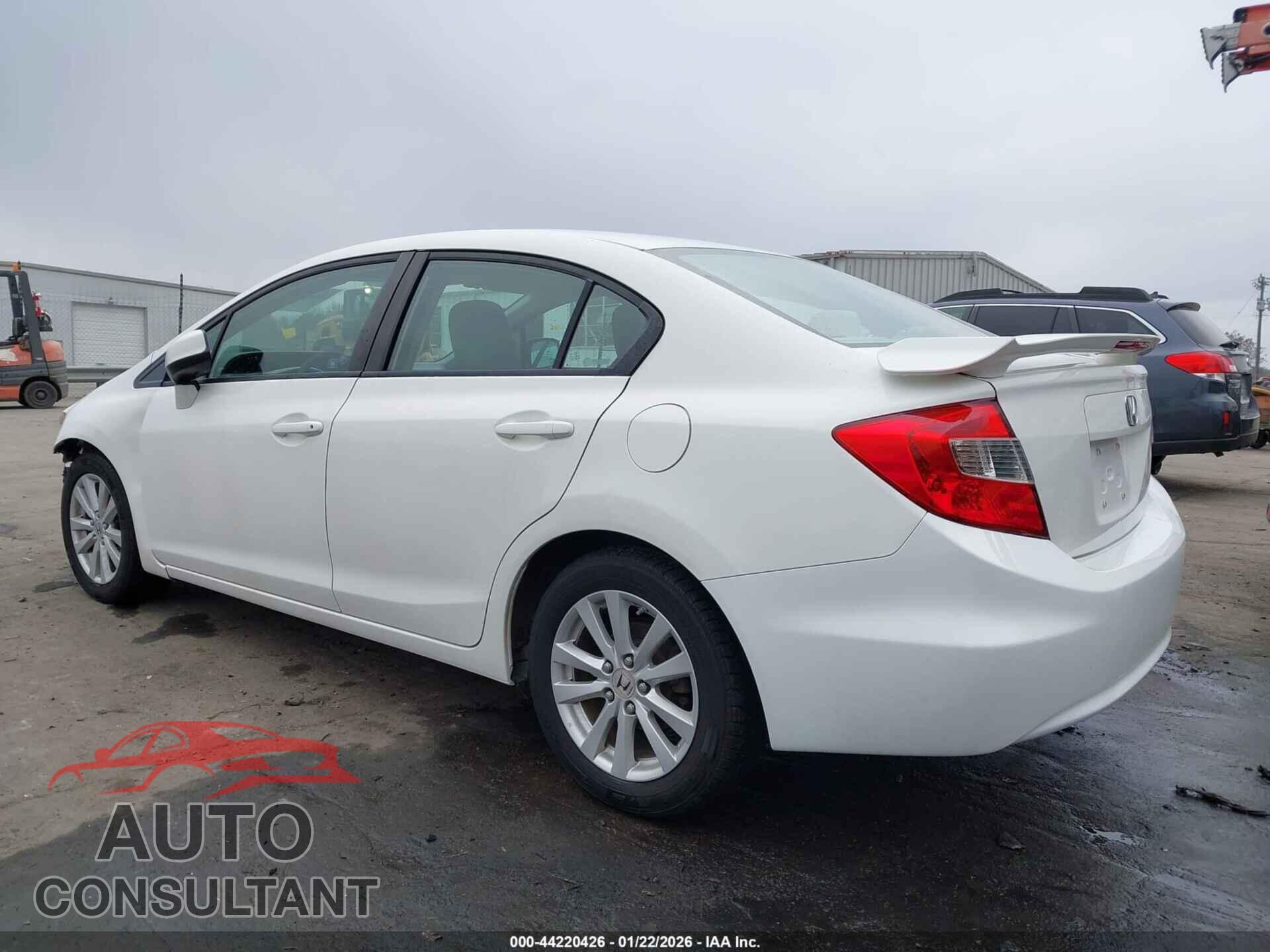 HONDA CIVIC 2012 - 19XFB2F80CE392860