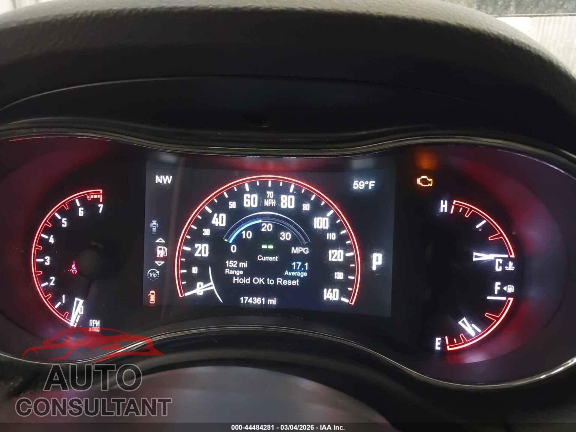 DODGE DURANGO 2014 - 1C4RDJEG6EC599337