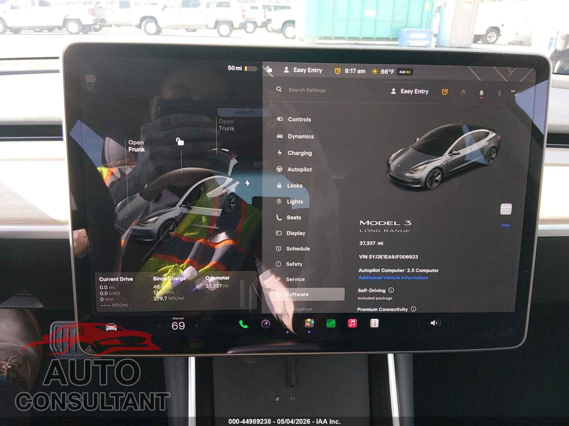 TESLA MODEL 3 2018 - 5YJ3E1EA9JF006923