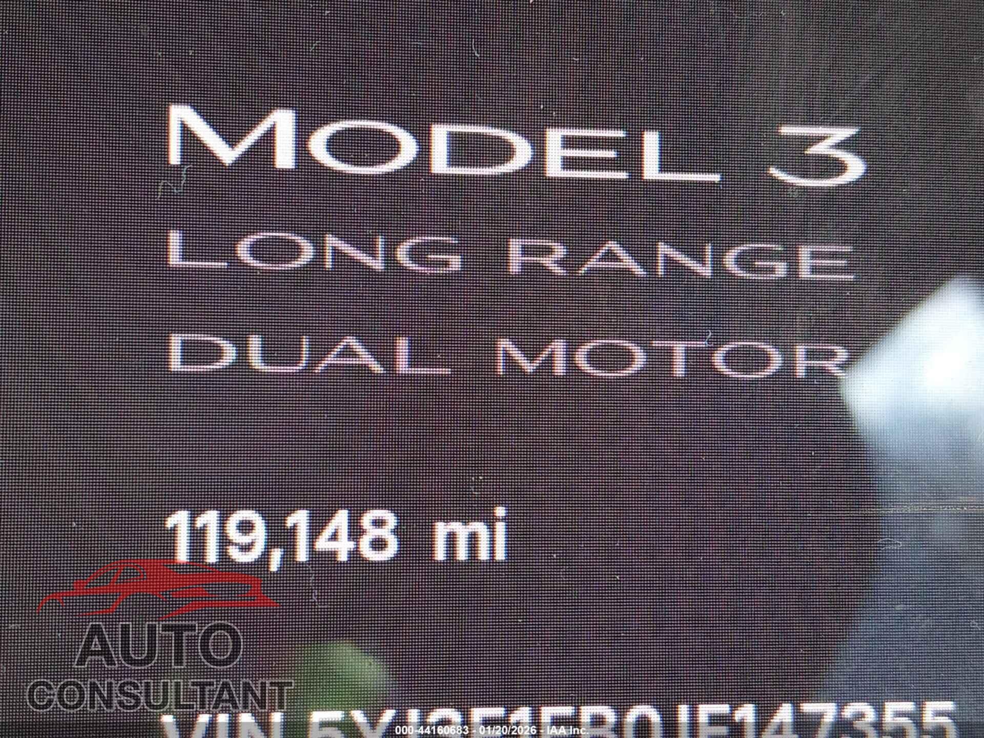 TESLA MODEL 3 2018 - 5YJ3E1EB0JF147355