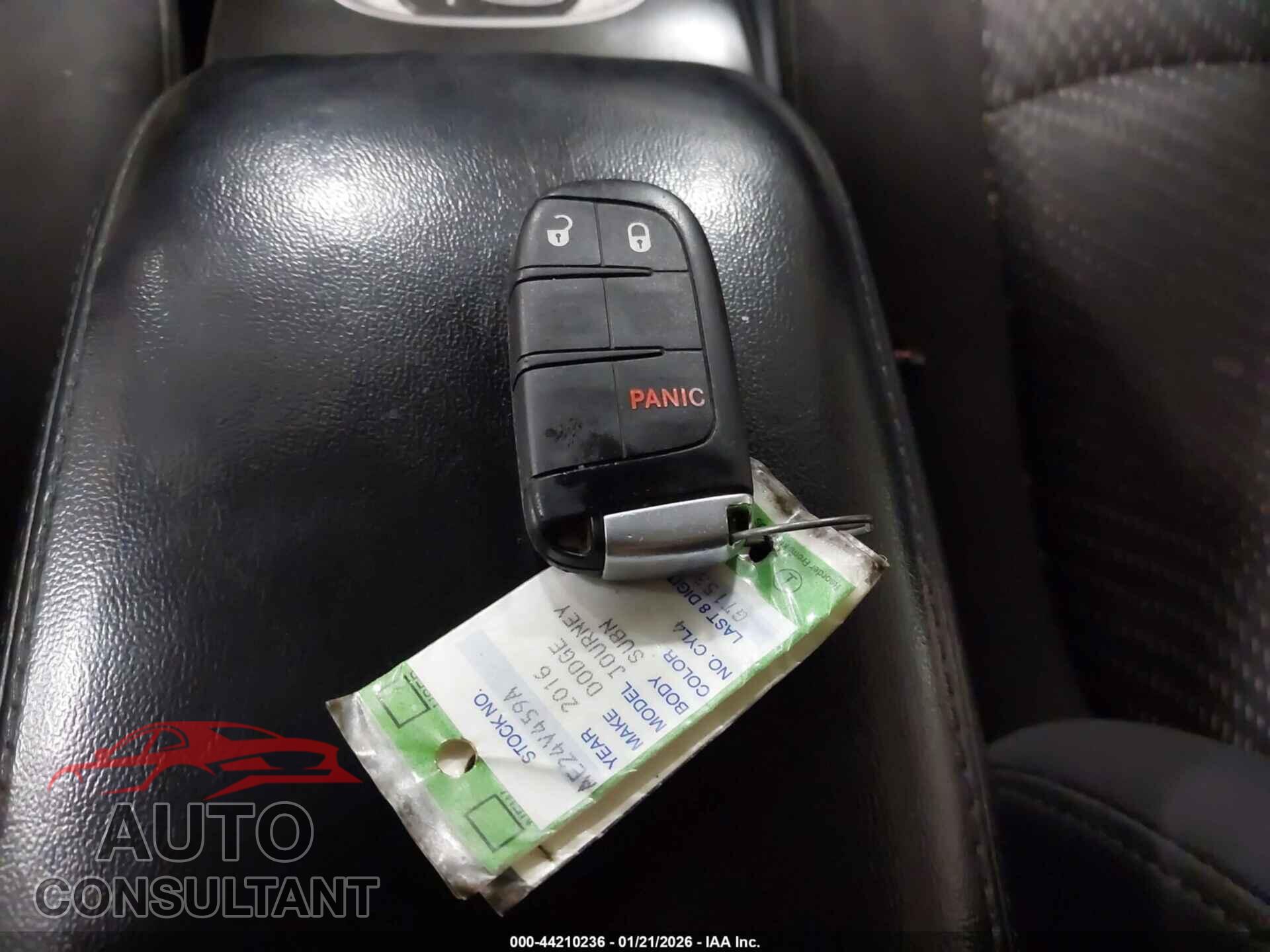 DODGE JOURNEY 2016 - 3C4PDCBB5GT153926