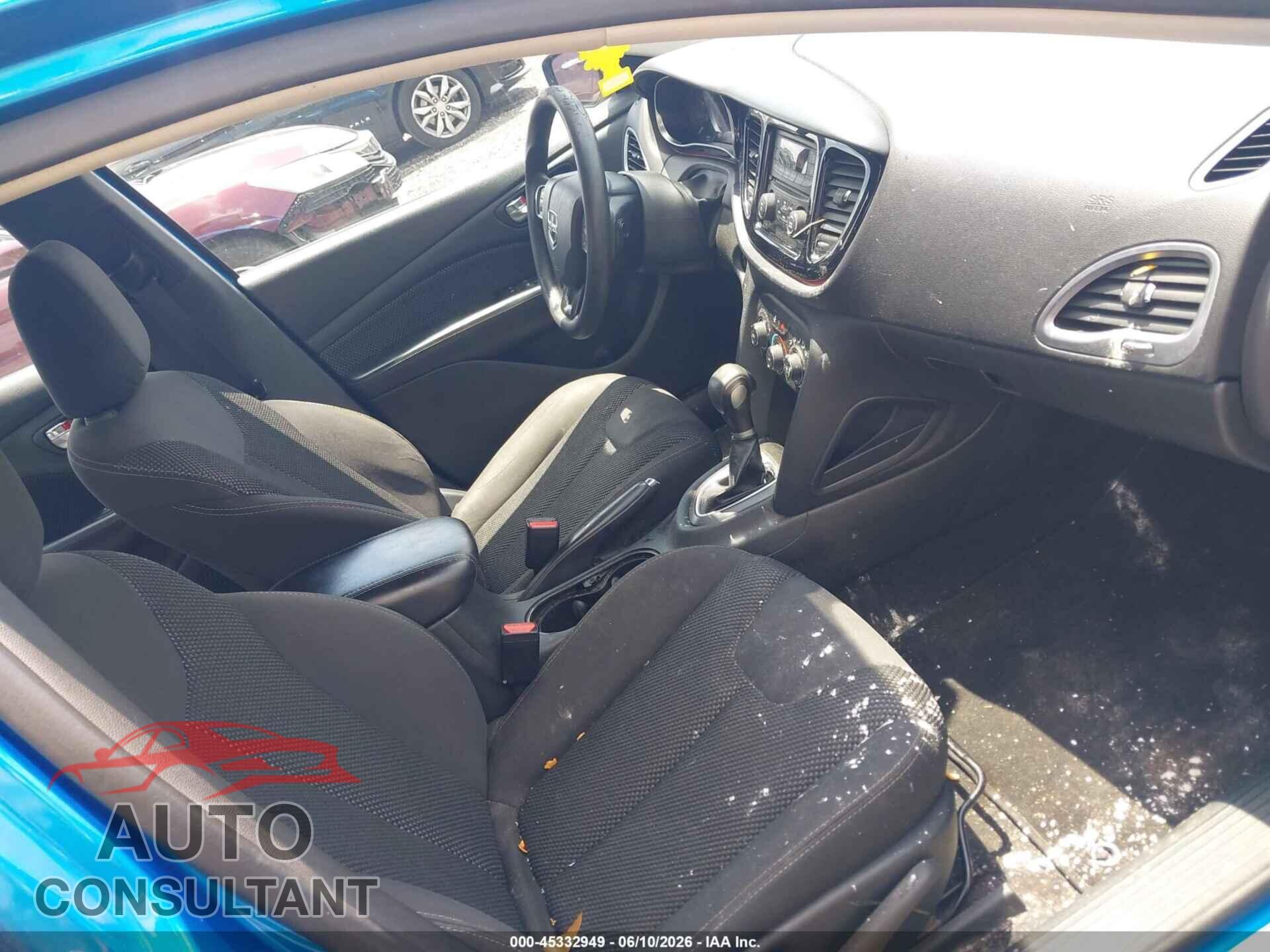 DODGE DART 2015 - 1C3CDFBB6FD374153