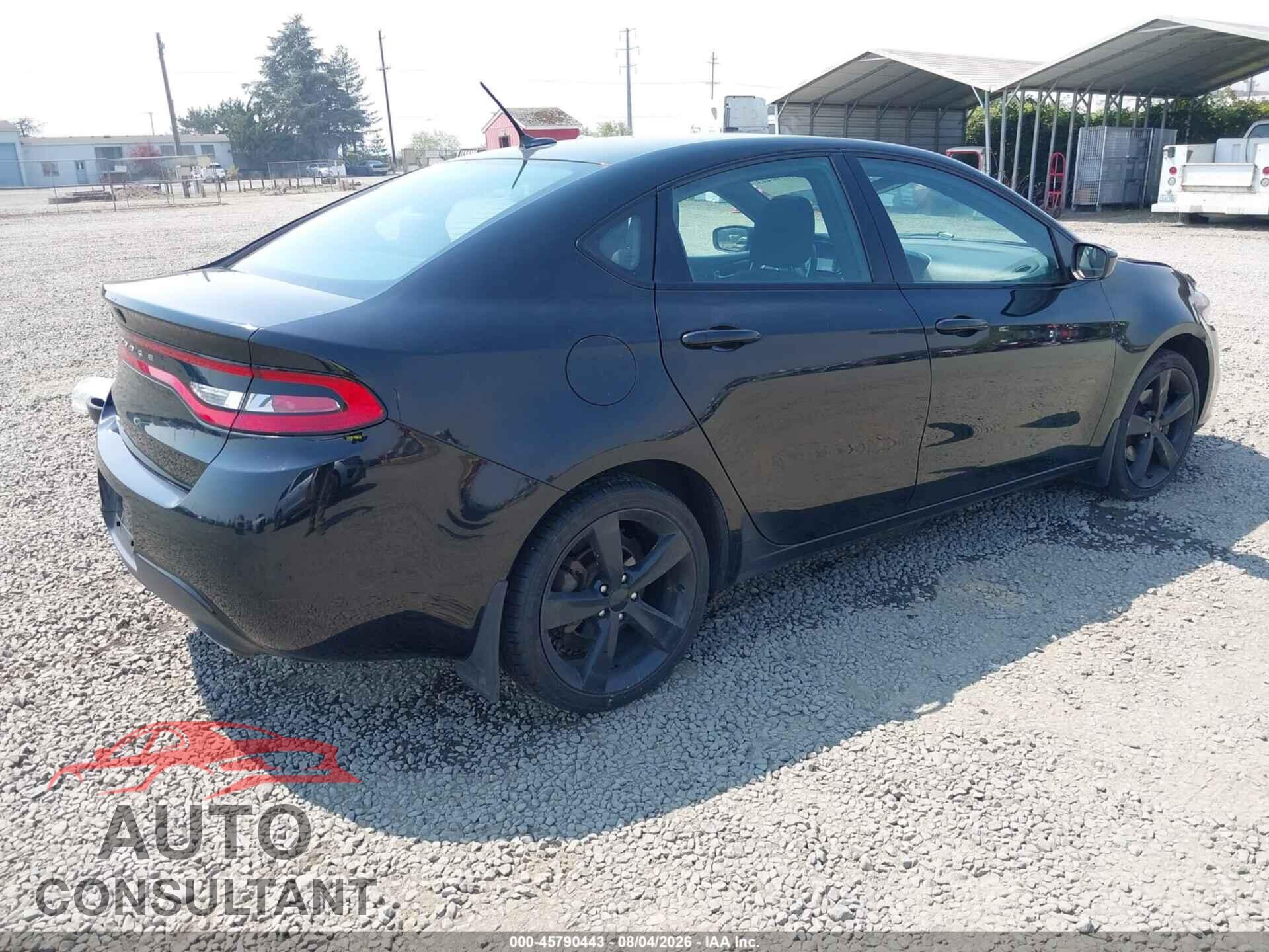 DODGE DART 2015 - 1C3CDFBB5FD200736