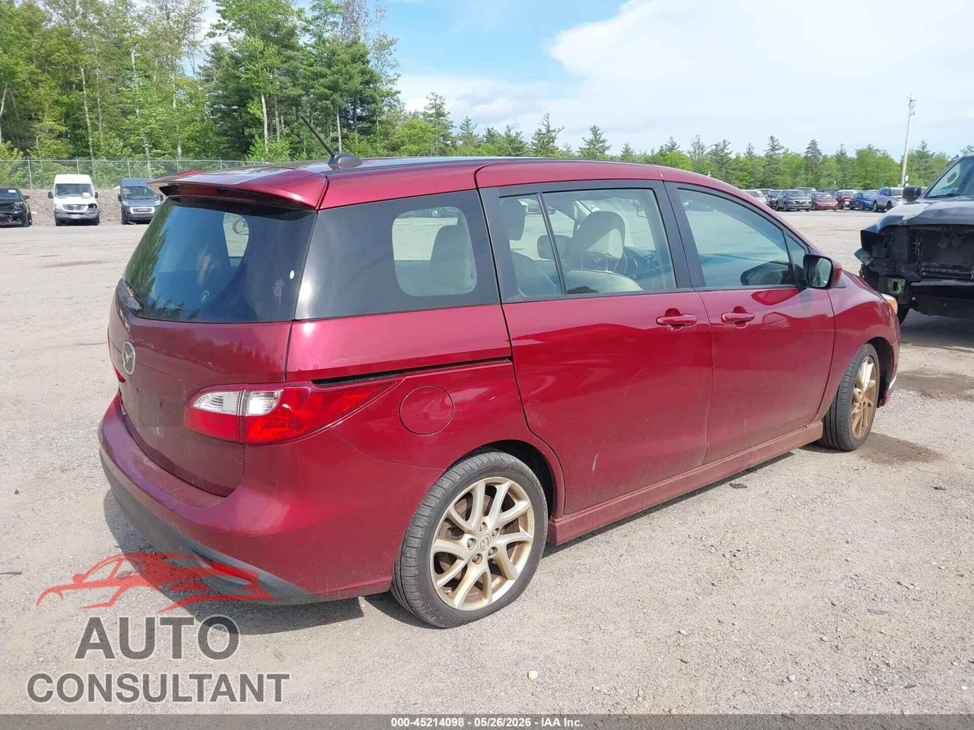 MAZDA MAZDA5 2012 - JM1CW2DLXC0142582
