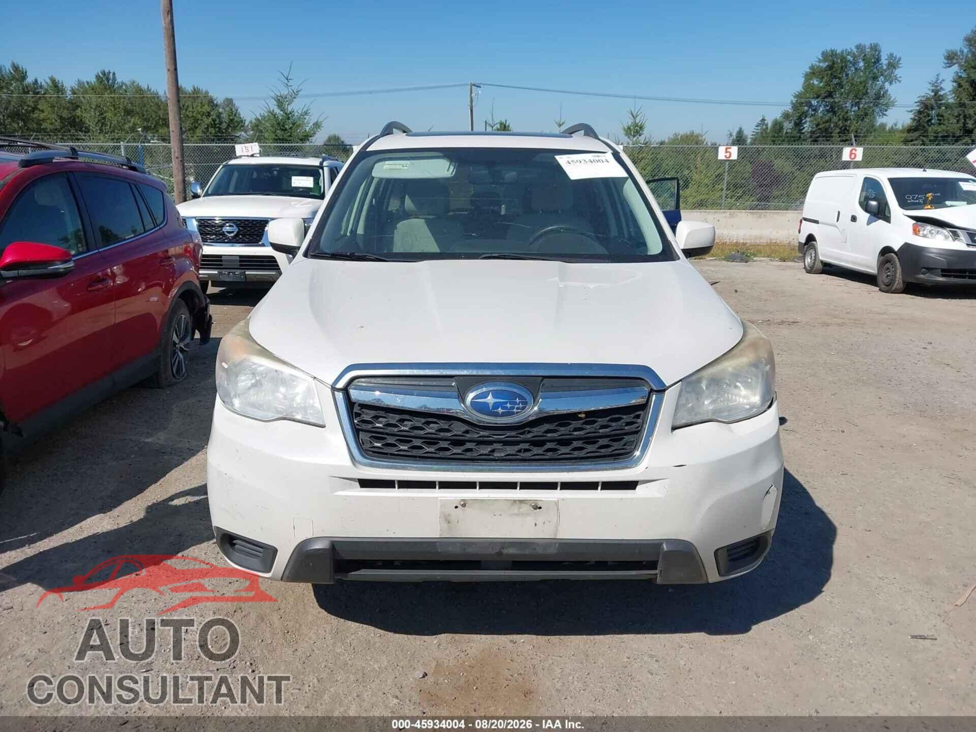 SUBARU FORESTER 2014 - JF2SJAEC0EH549710